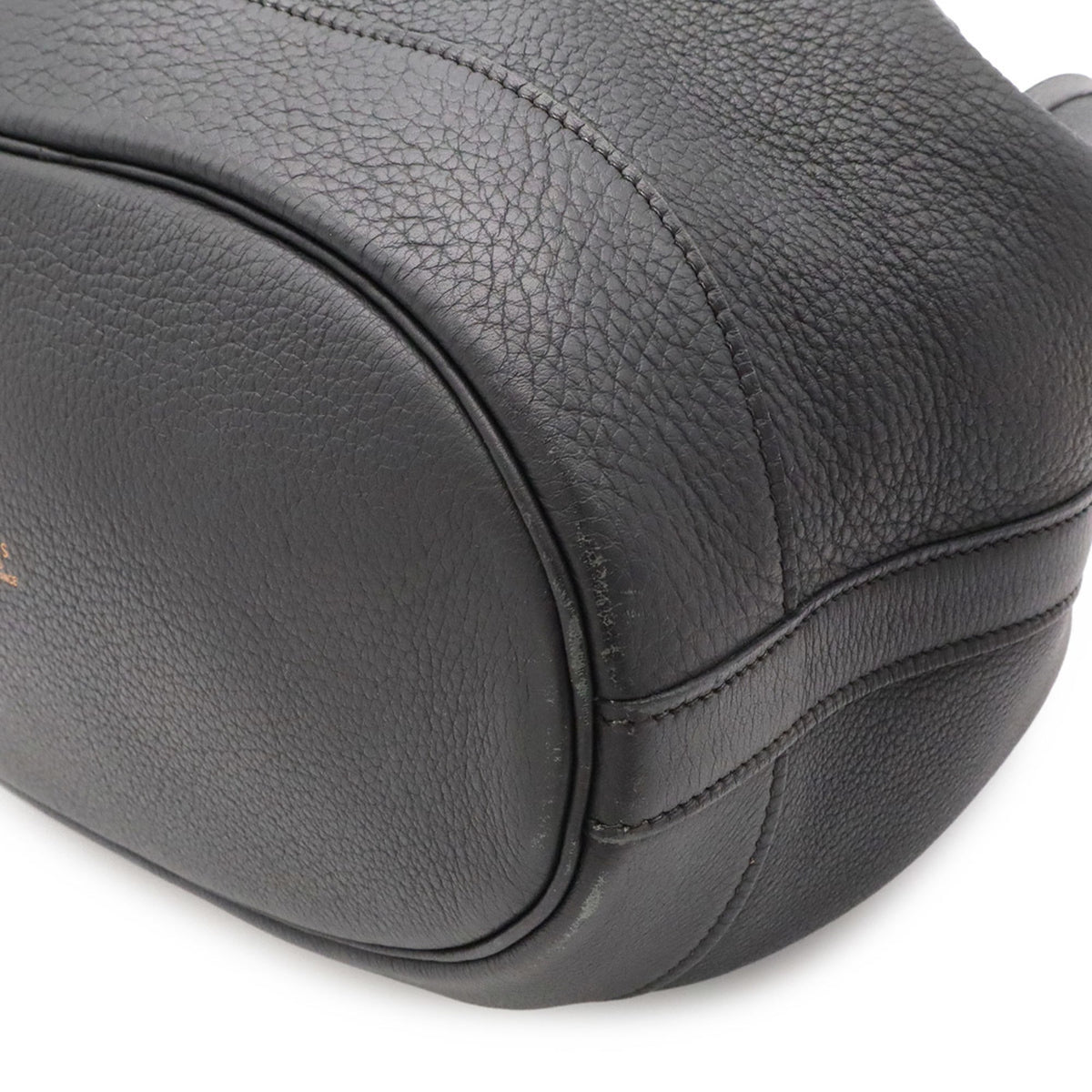 Hermes Black Taurillon Clemence Leather Handbag Shoulder Bag (Pre-Owned)
