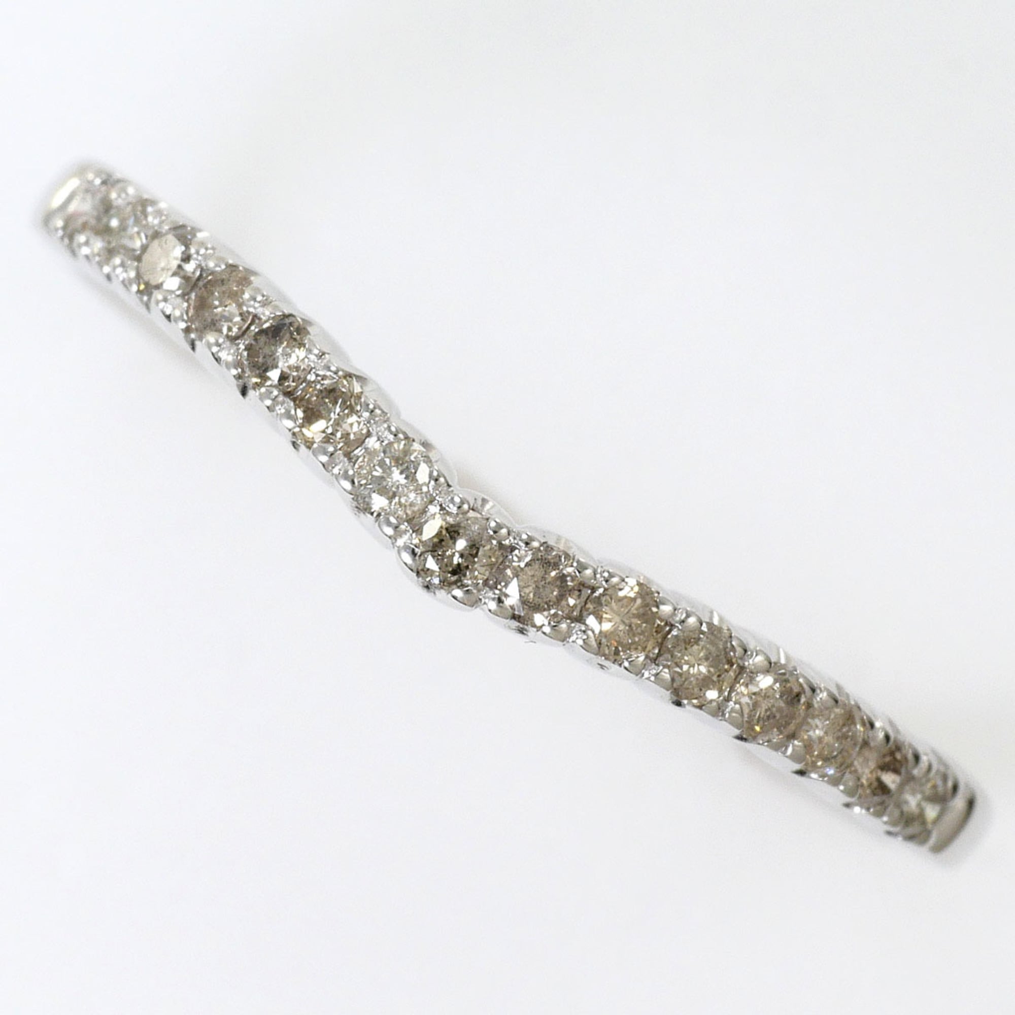 Unbranded White Gold White Gold (10K) Band Ring (Pre-Owned)