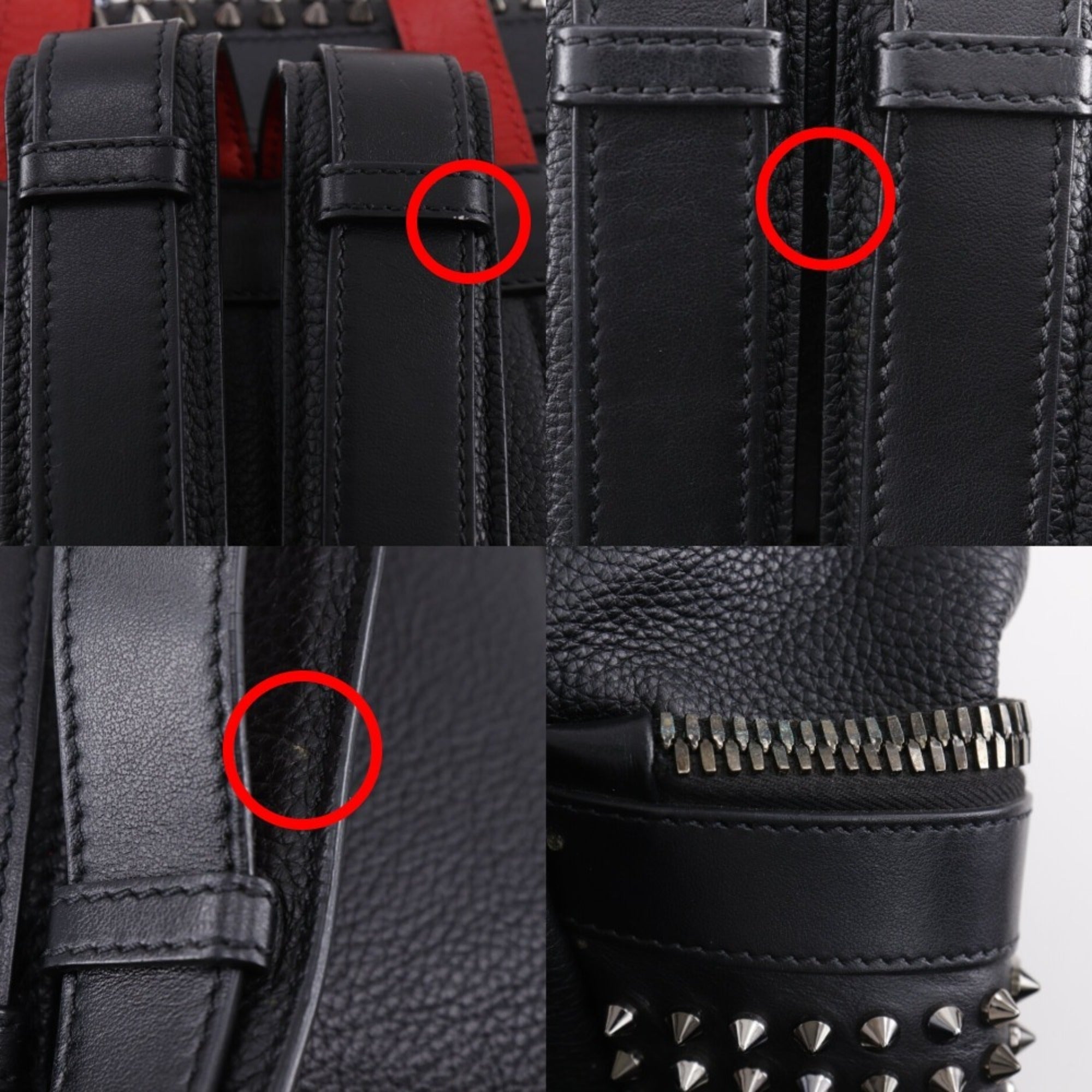 Christian Louboutin Black Leather Backpack (Pre-Owned)