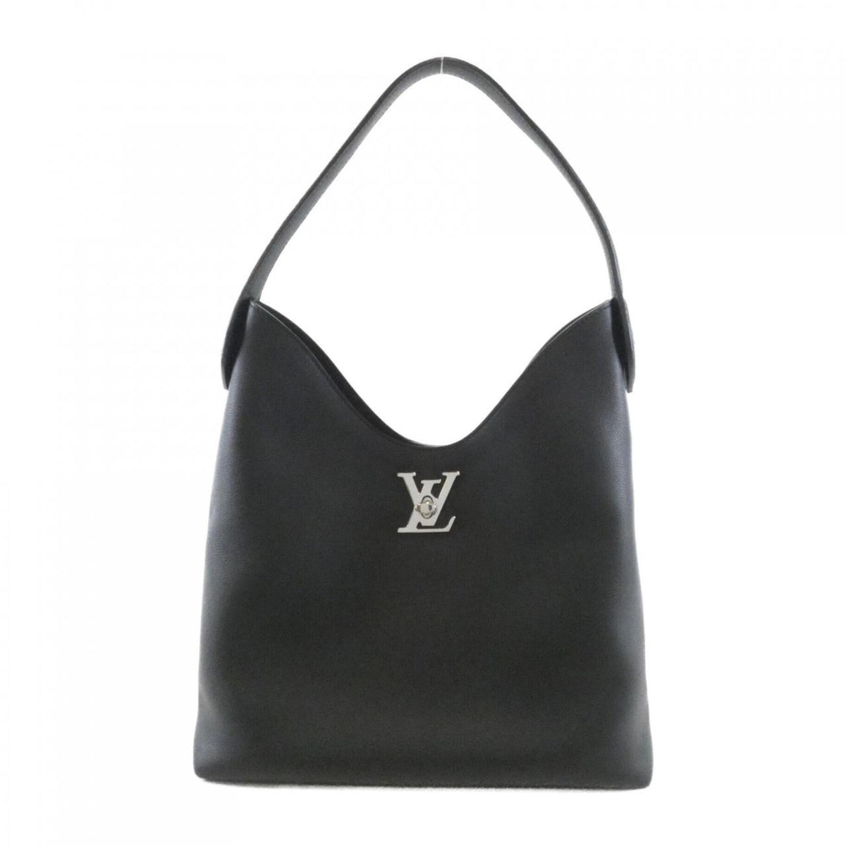 Louis Vuitton Black Leather Shoulder Bag (Pre-Owned)