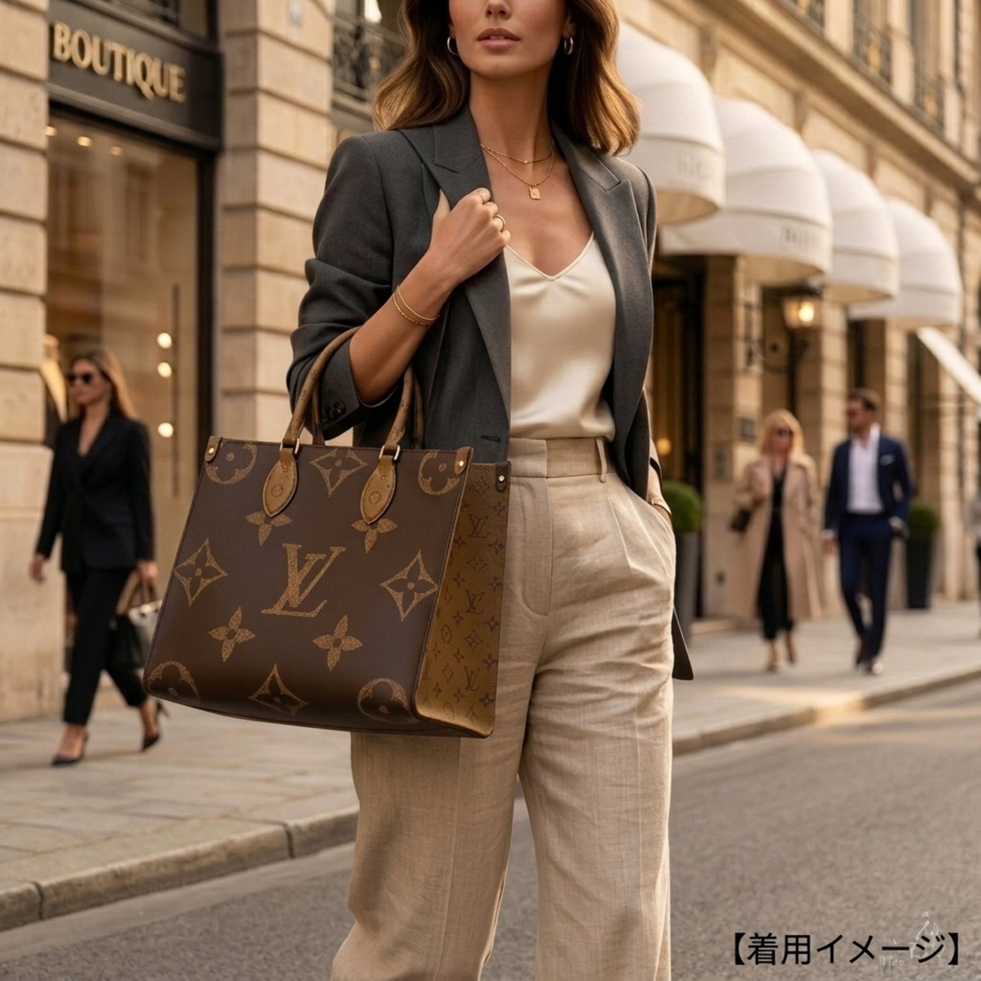 Louis Vuitton Brown Monogram Reverse Monogram Canvas Shoulder Bag (Pre-Owned)