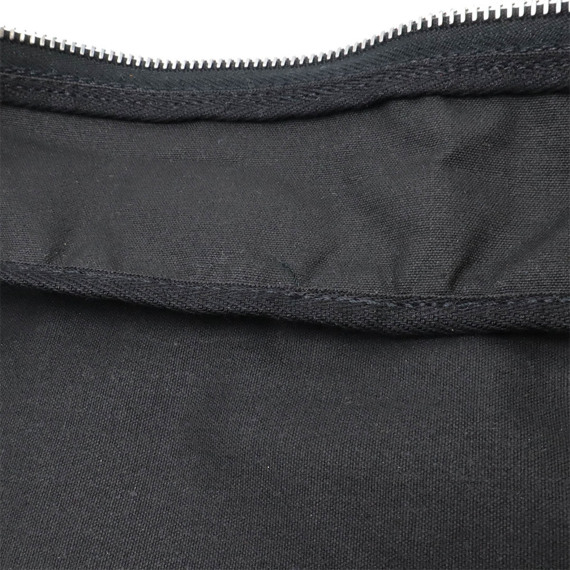 Hermes Black Canvas Leather Briefcase (Pre-Owned)