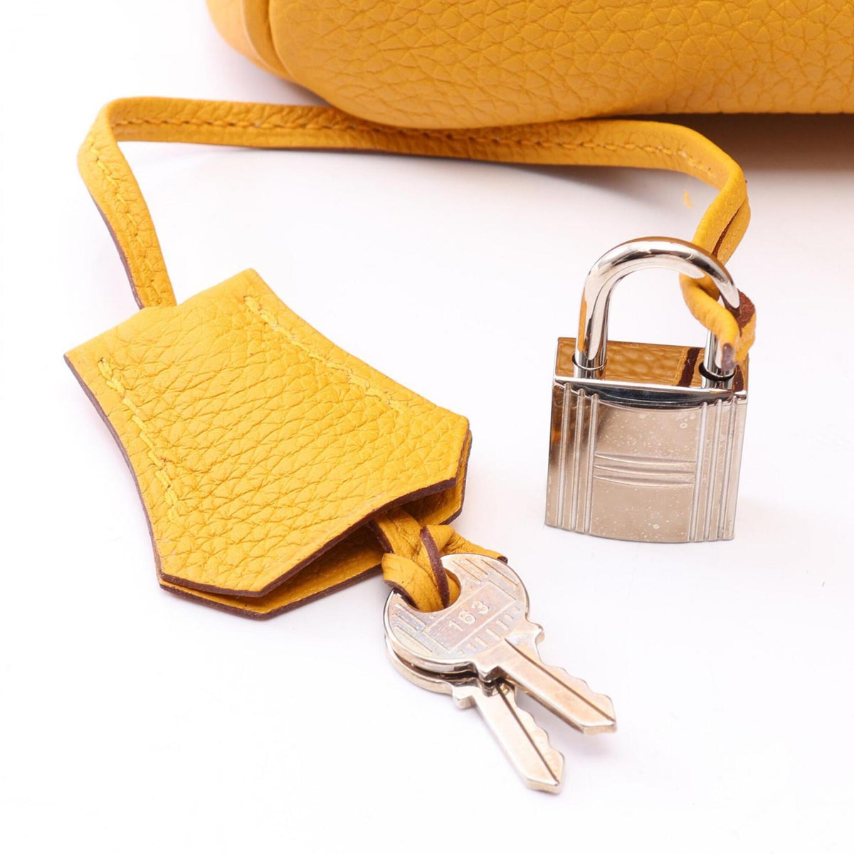 Hermes Yellow Togo Leather Handbag (Pre-Owned)