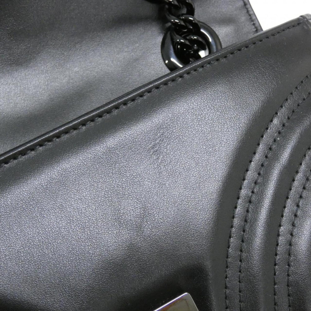 Gucci Black Quilting Leather Shoulder Bag (Pre-Owned)