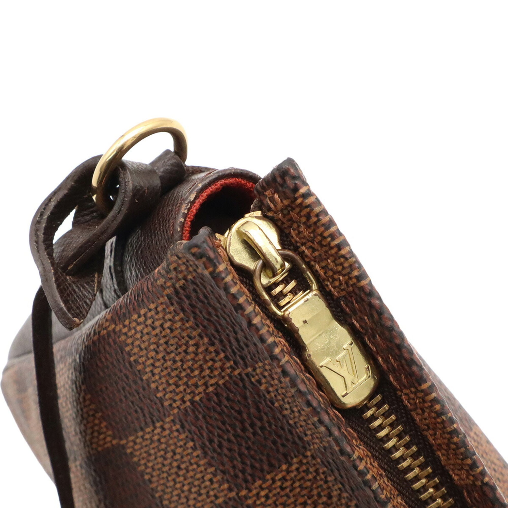 Louis Vuitton Brown Pvc Coated Canvas Pochette Pouch Shoulder Bag (Pre-Owned)