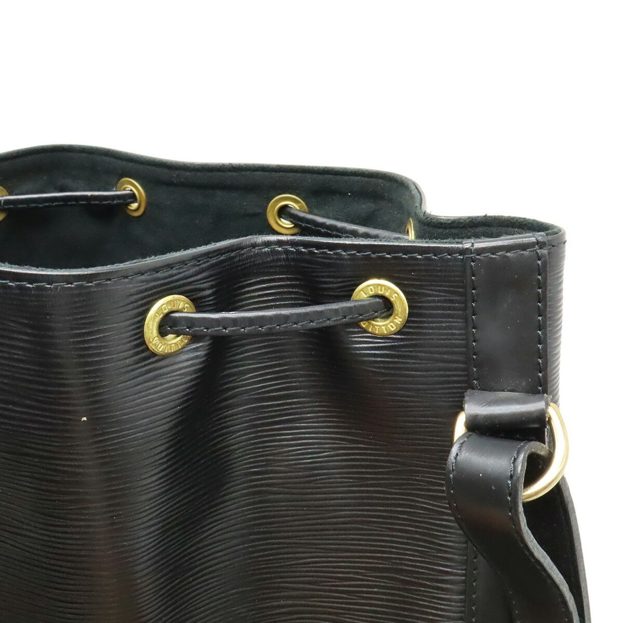 Louis Vuitton Black Noir Epi Leather Shoulder Bag (Pre-Owned)