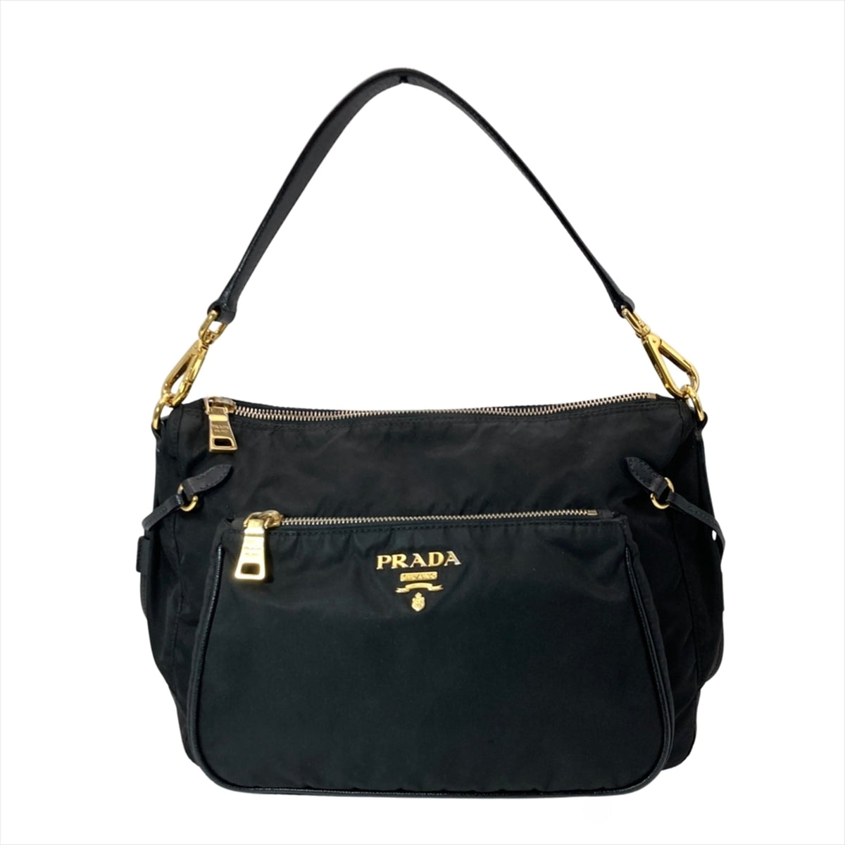 Prada Black Nylon Shoulder Bag (Pre-Owned)