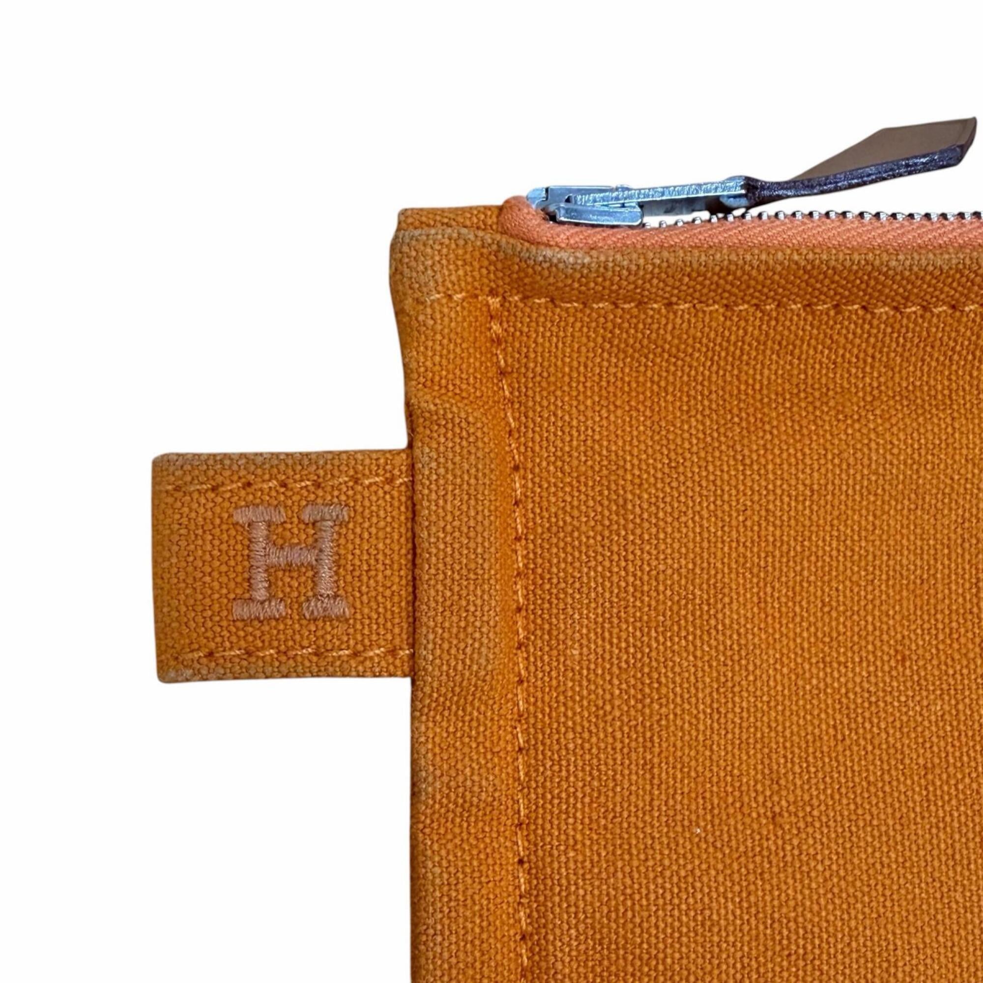 Hermes Orange Cotton Pouch (Pre-Owned)