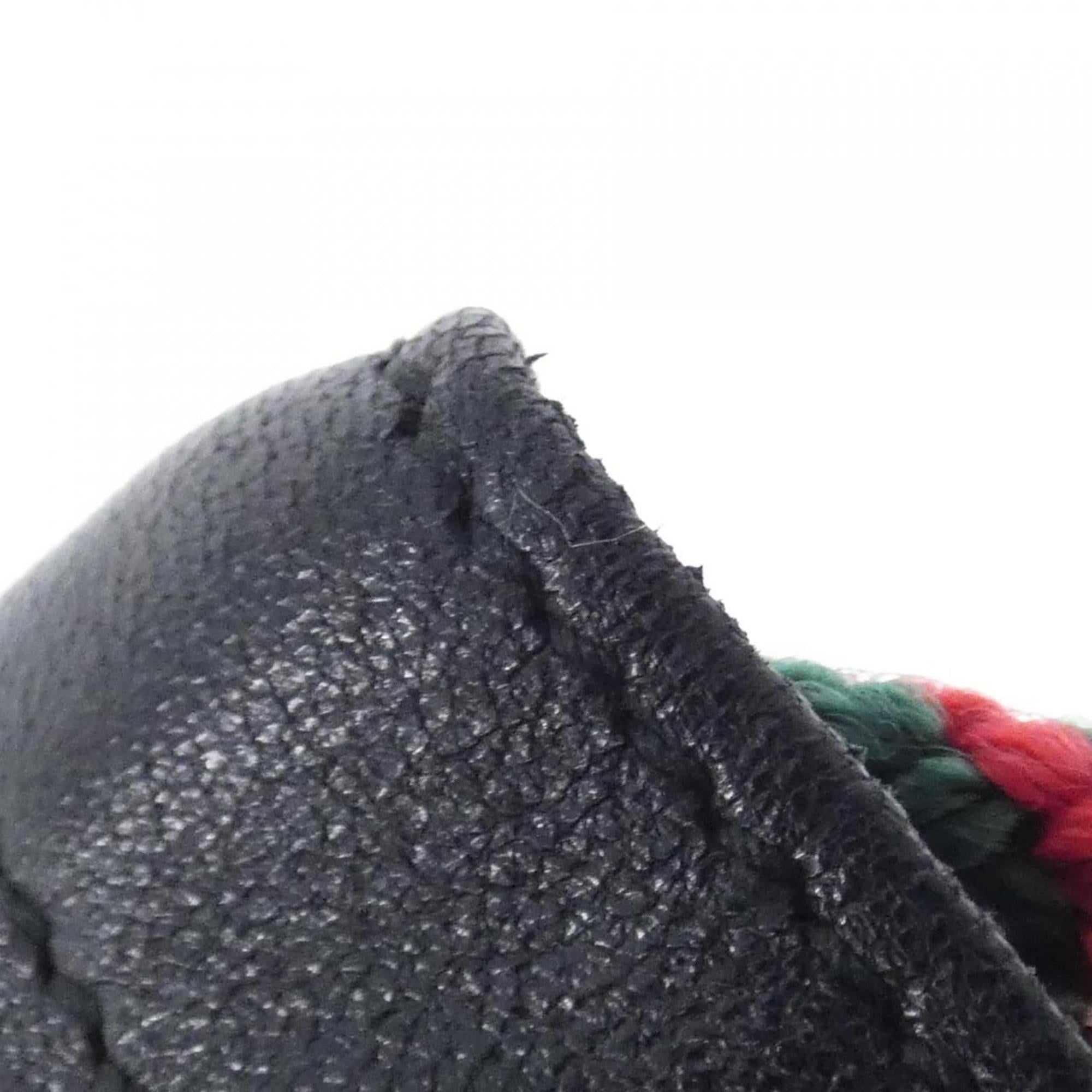 Gucci Black Leather Backpack (Pre-Owned)