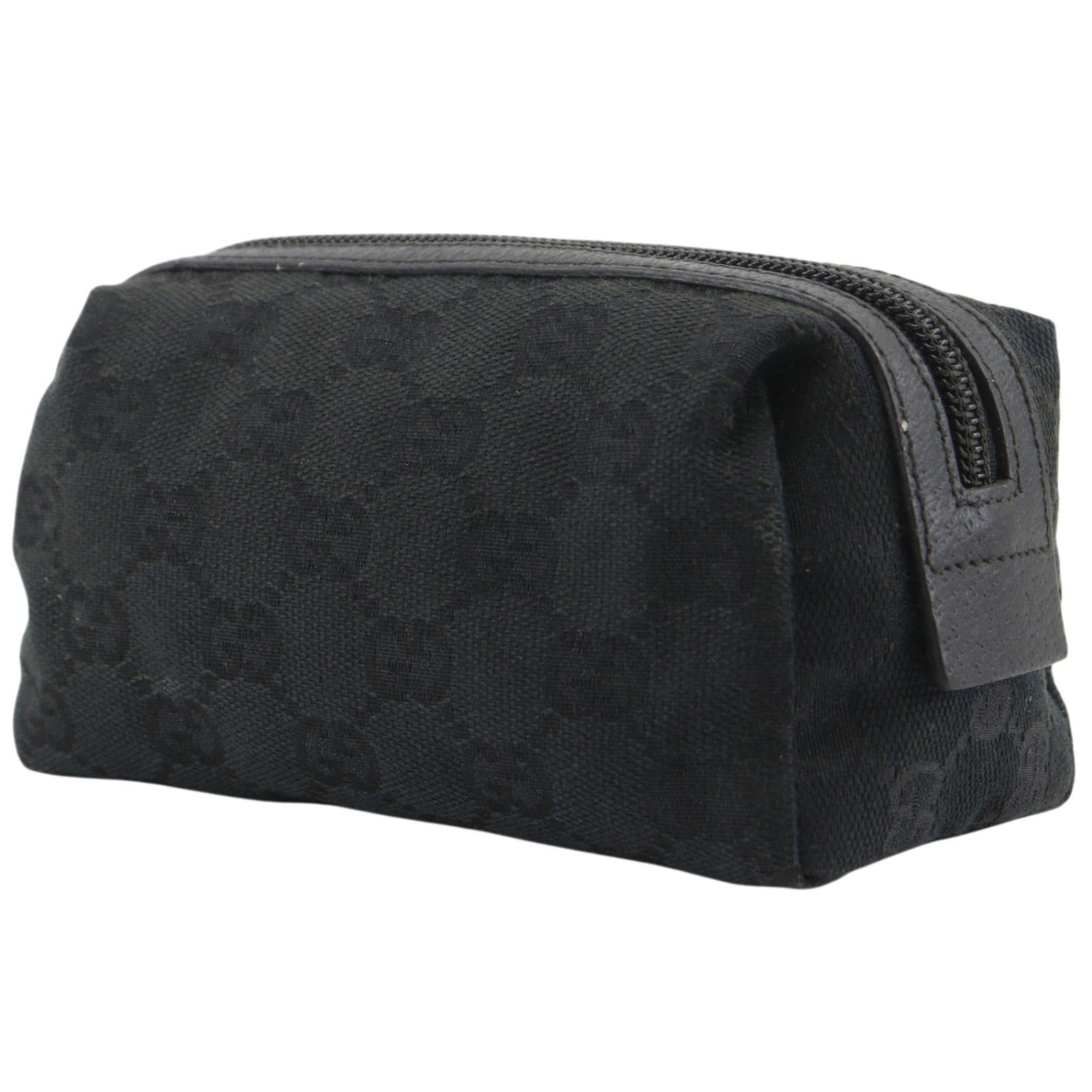 Gucci Black Gg Canvas Pouch (Pre-Owned)
