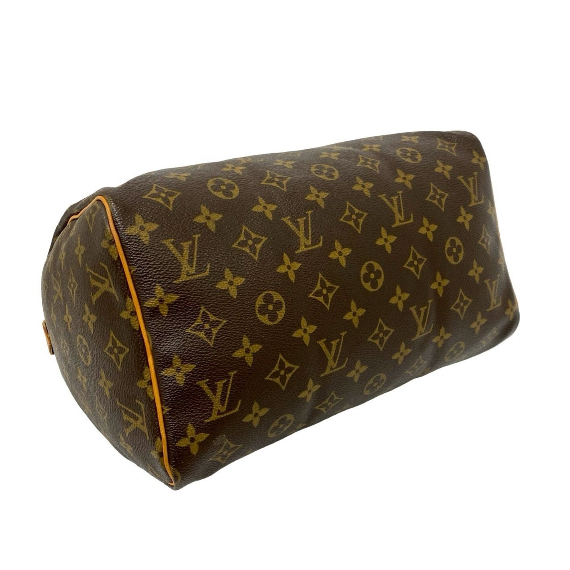 Louis Vuitton Brown Pvc Leather Boston Bag Handbag (Pre-Owned)