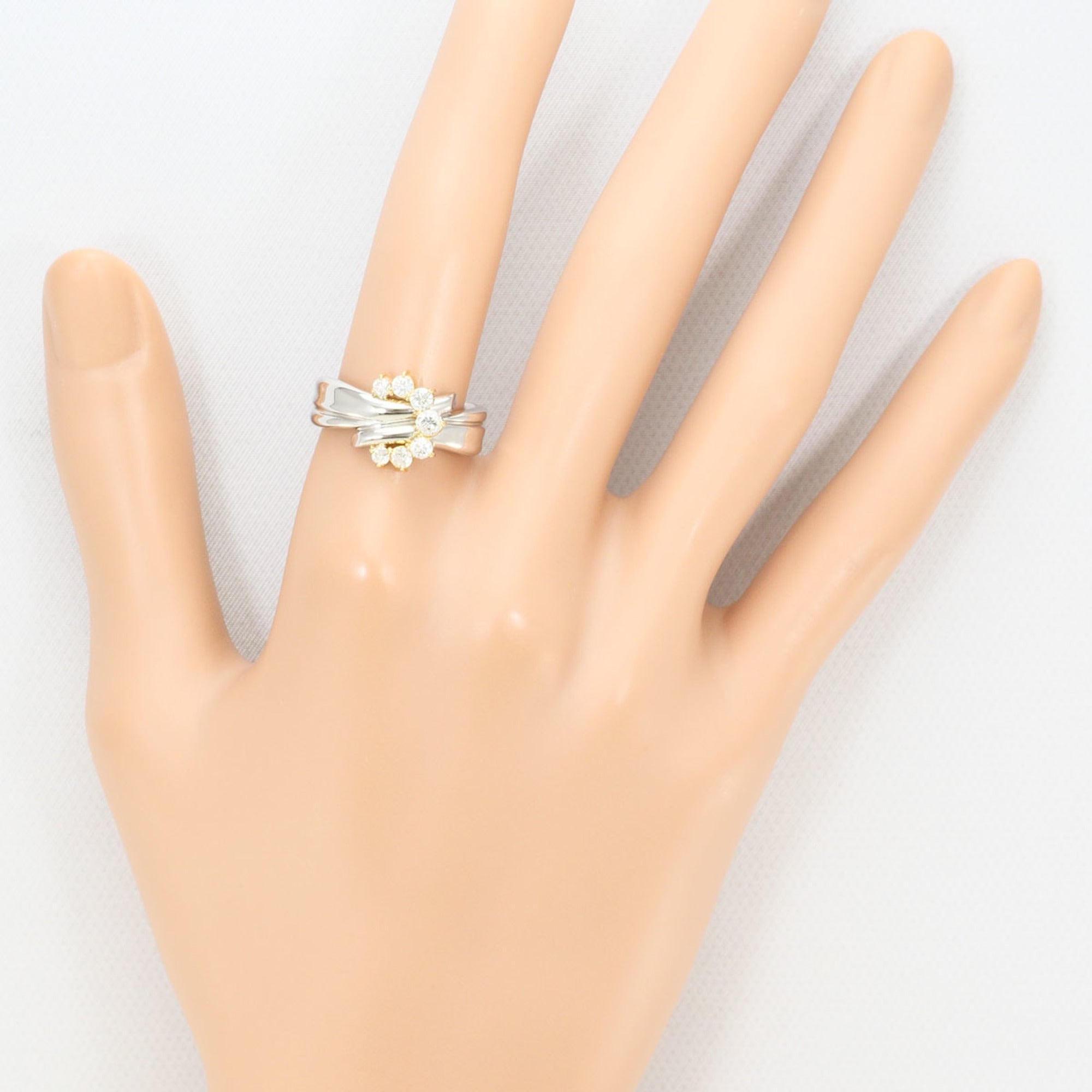Unbranded Platinum Yellow Gold Yellow Gold (18K) Platinum 900 Band Ring (Pre-Owned)