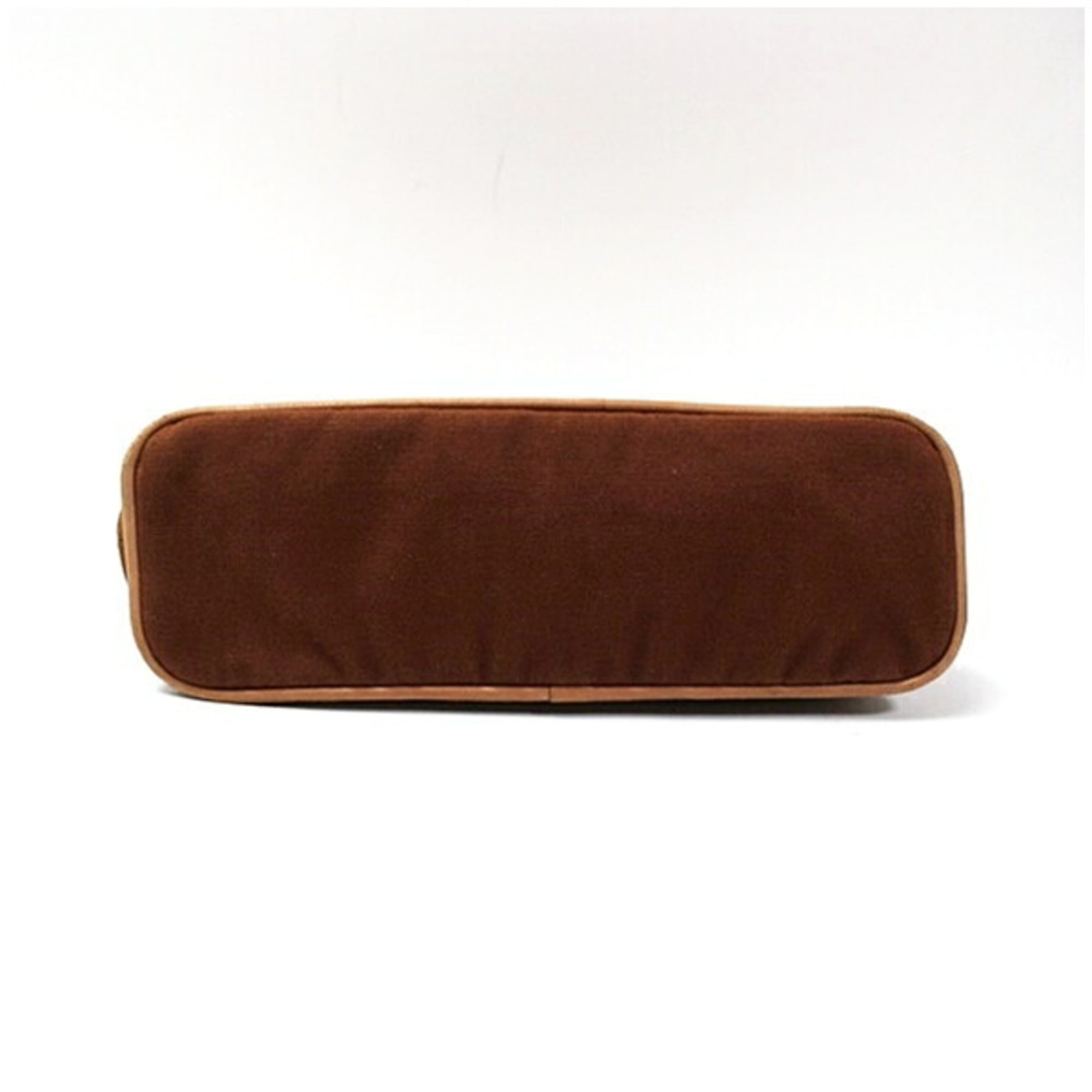 Hermes Brown Canvas Pouch (Pre-Owned)