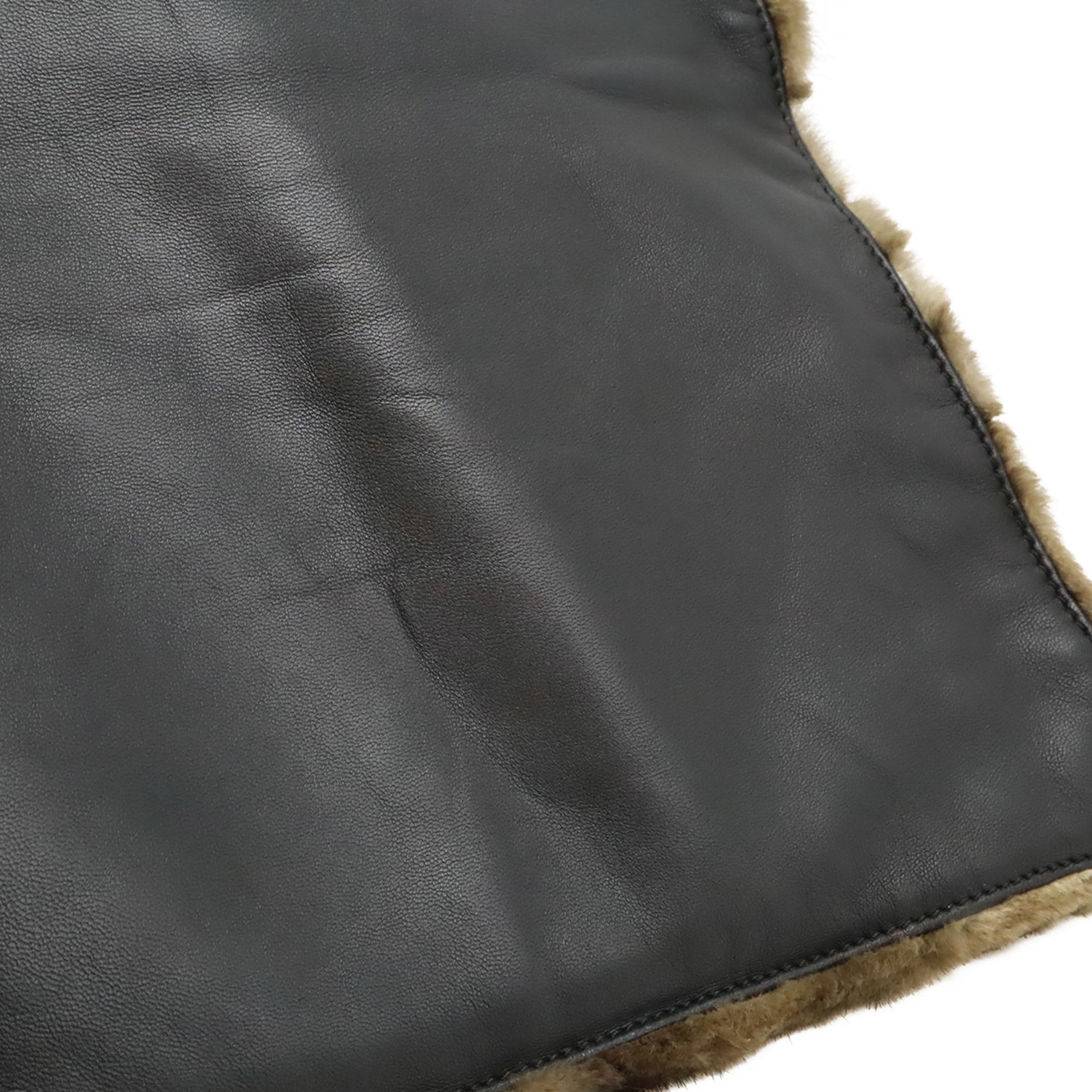 Loewe Black Dark Brown Fur Handbag Tote Bag (Pre-Owned)