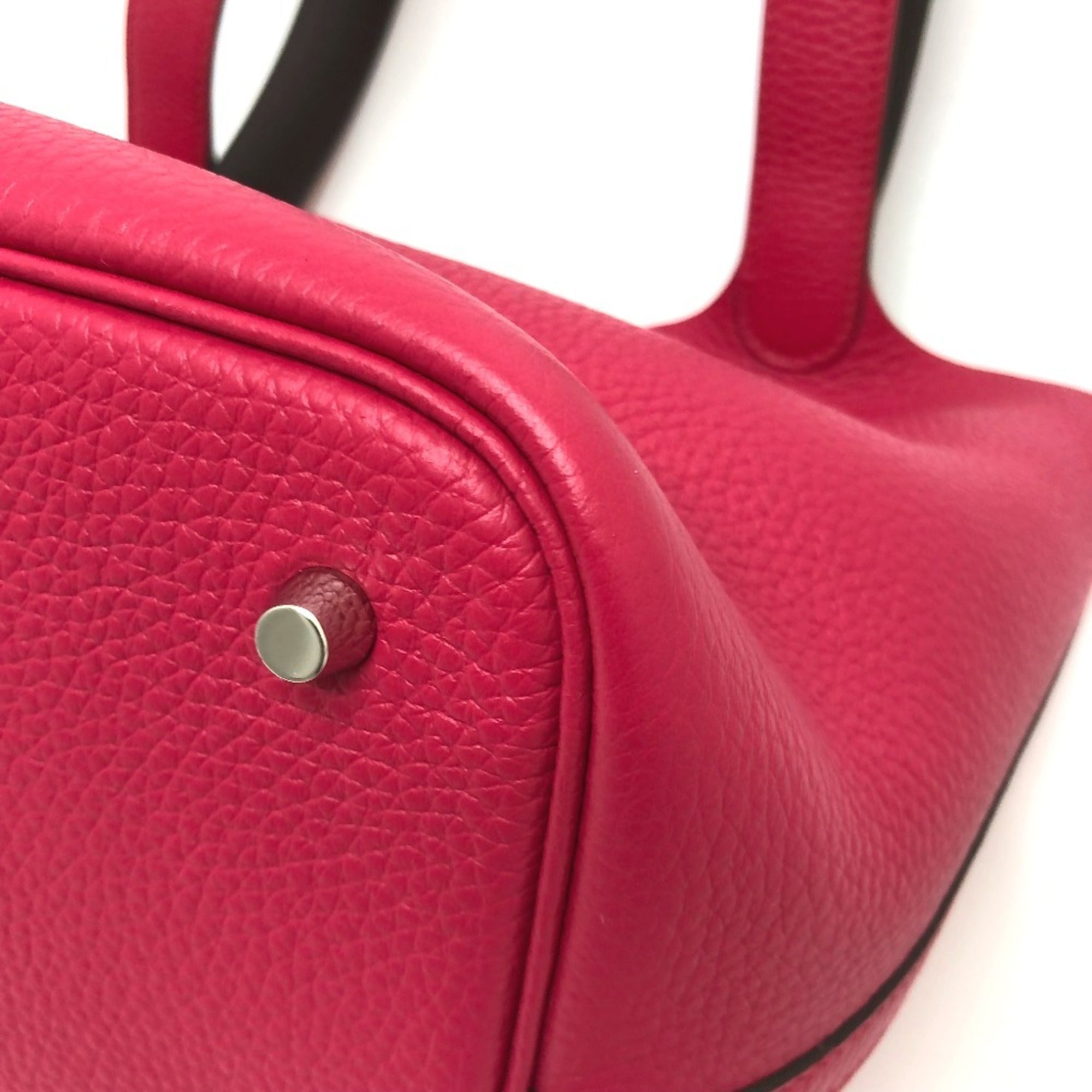 Hermes Pink Togo Leather Handbag Tote Bag (Pre-Owned)