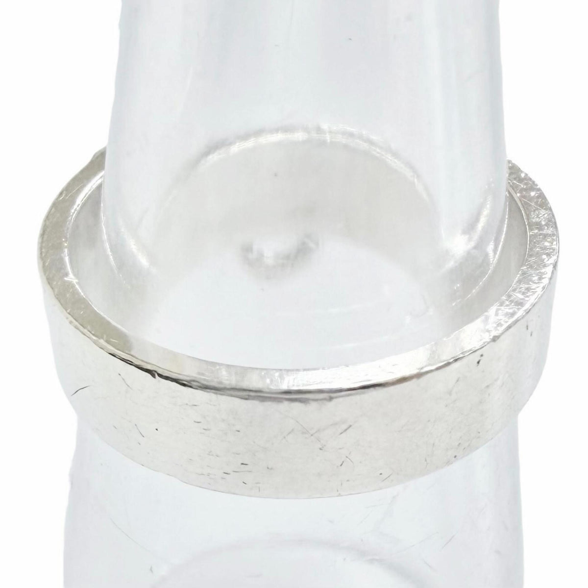 Hermes Silver Silver 925 Band Ring (Pre-Owned)