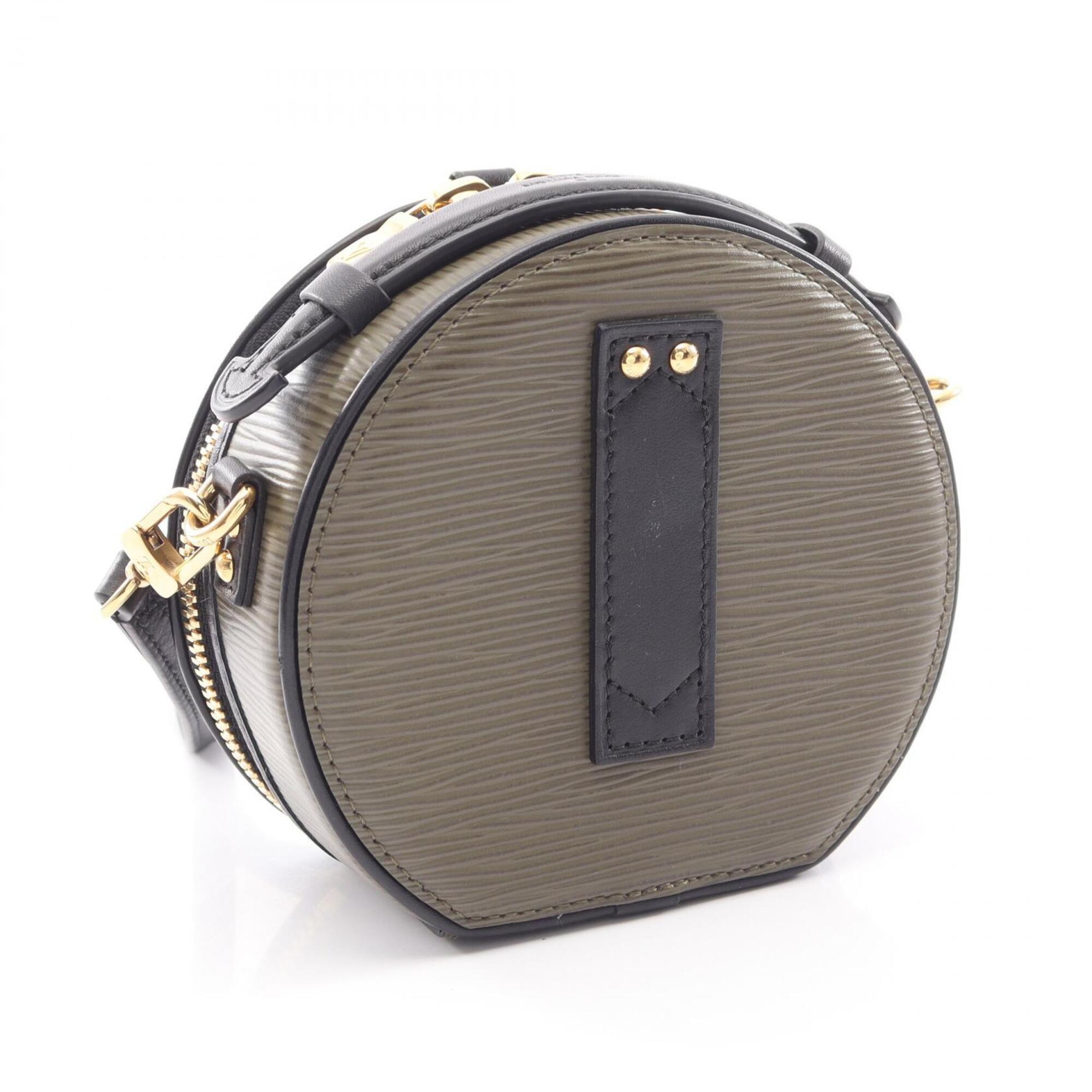 Louis Vuitton Black Khaki Epi Leather Handbag (Pre-Owned)
