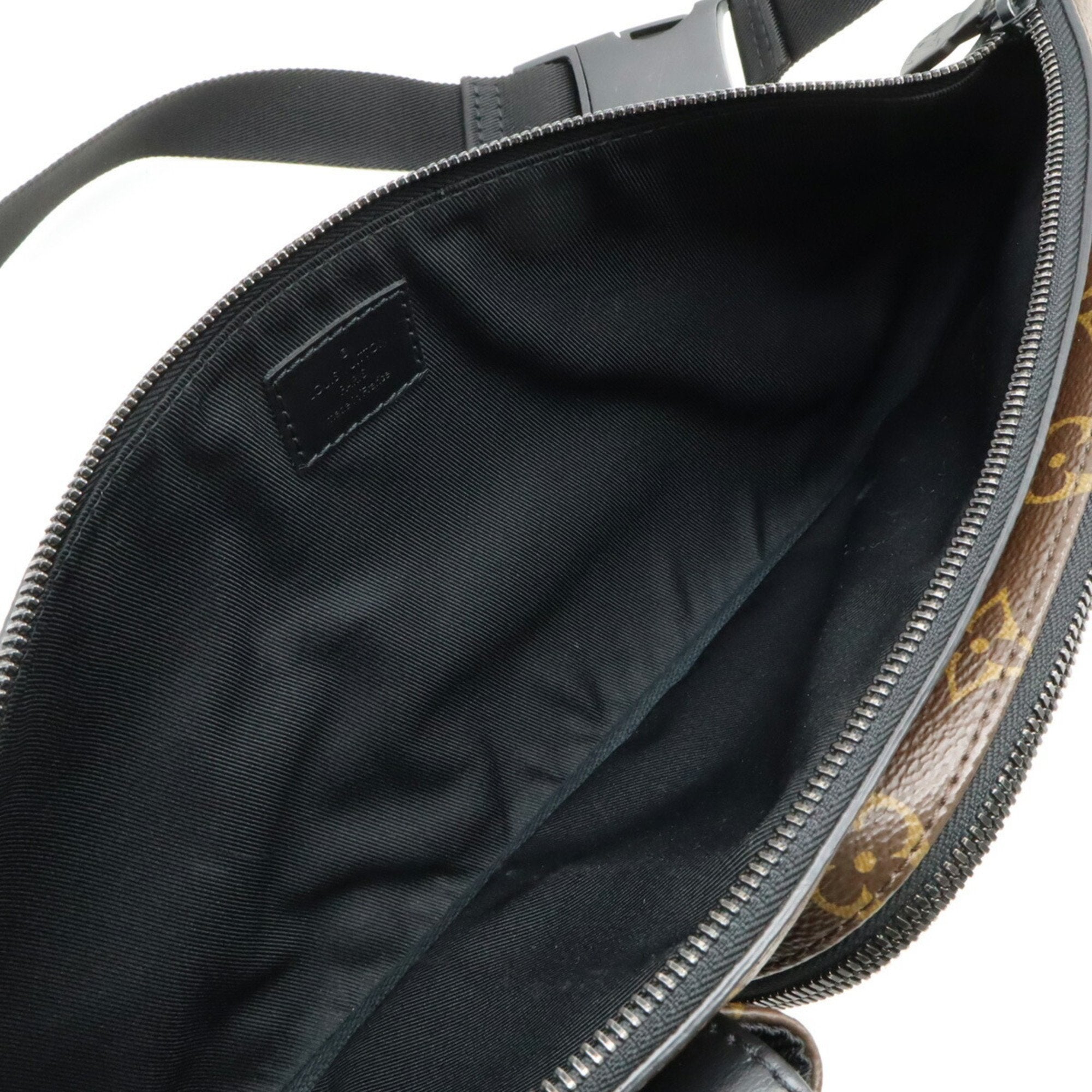 Louis Vuitton Monogram Black Brown Monogram Leather Fanny Pack Shoulder Bag (Pre-Owned)