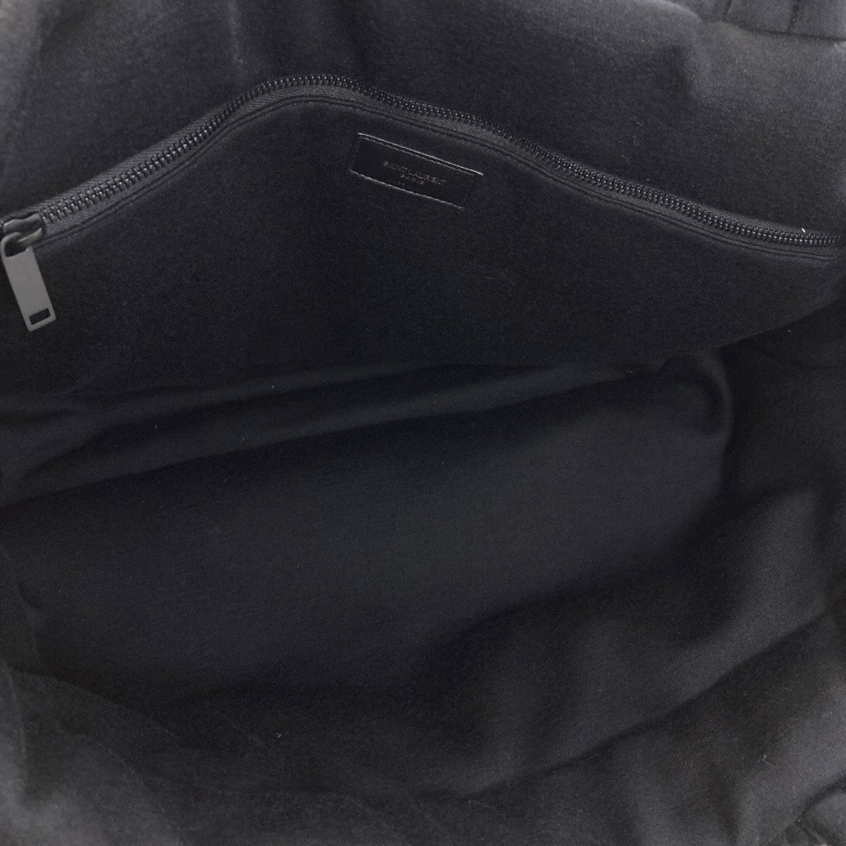 Saint Laurent Black Cotton Tote Bag (Pre-Owned)