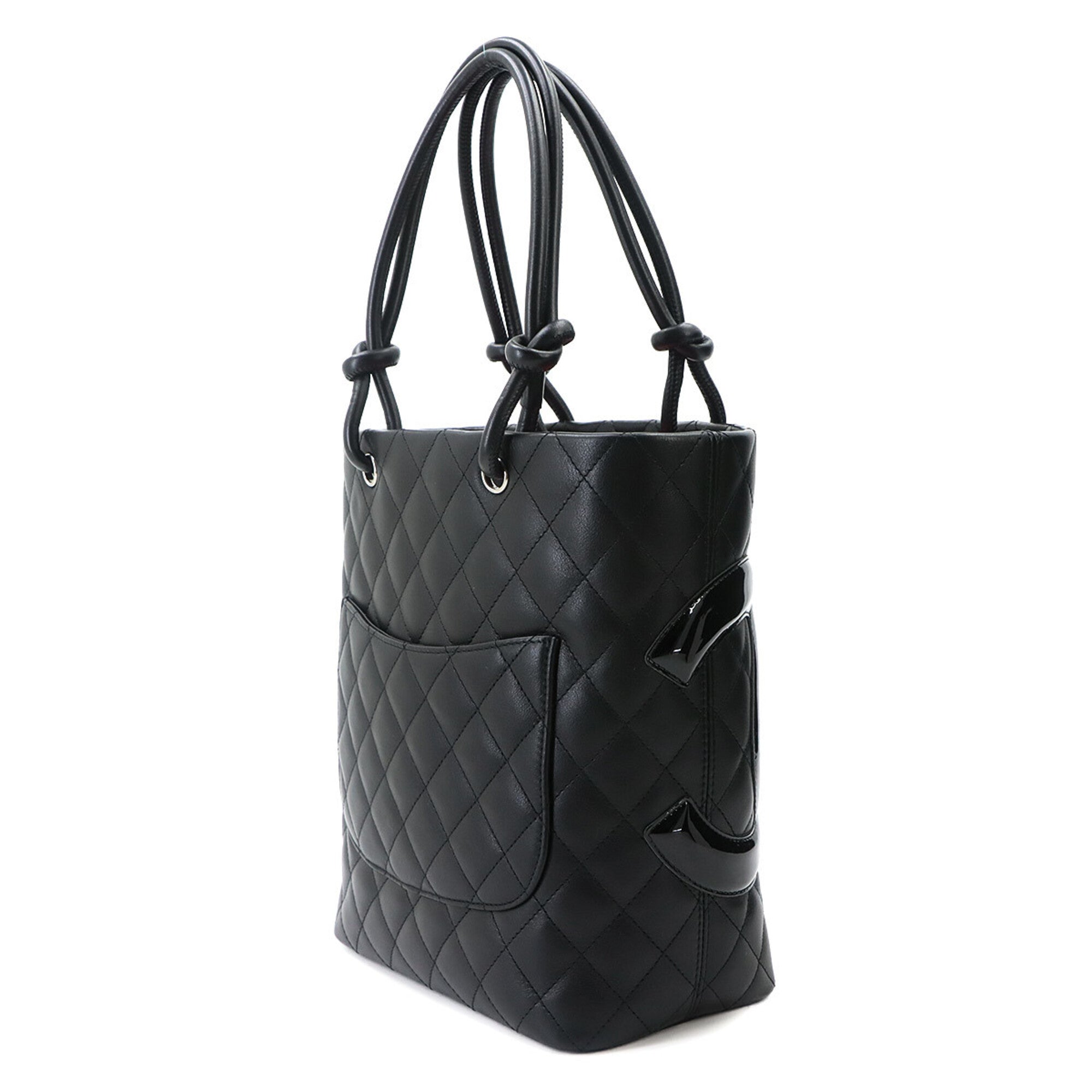 Chanel Black Cambon Ligne Handbag Tote Bag (Pre-Owned)