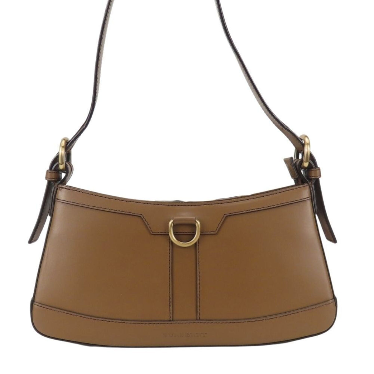 Burberry Brown Leather Shoulder Bag (Pre-Owned)