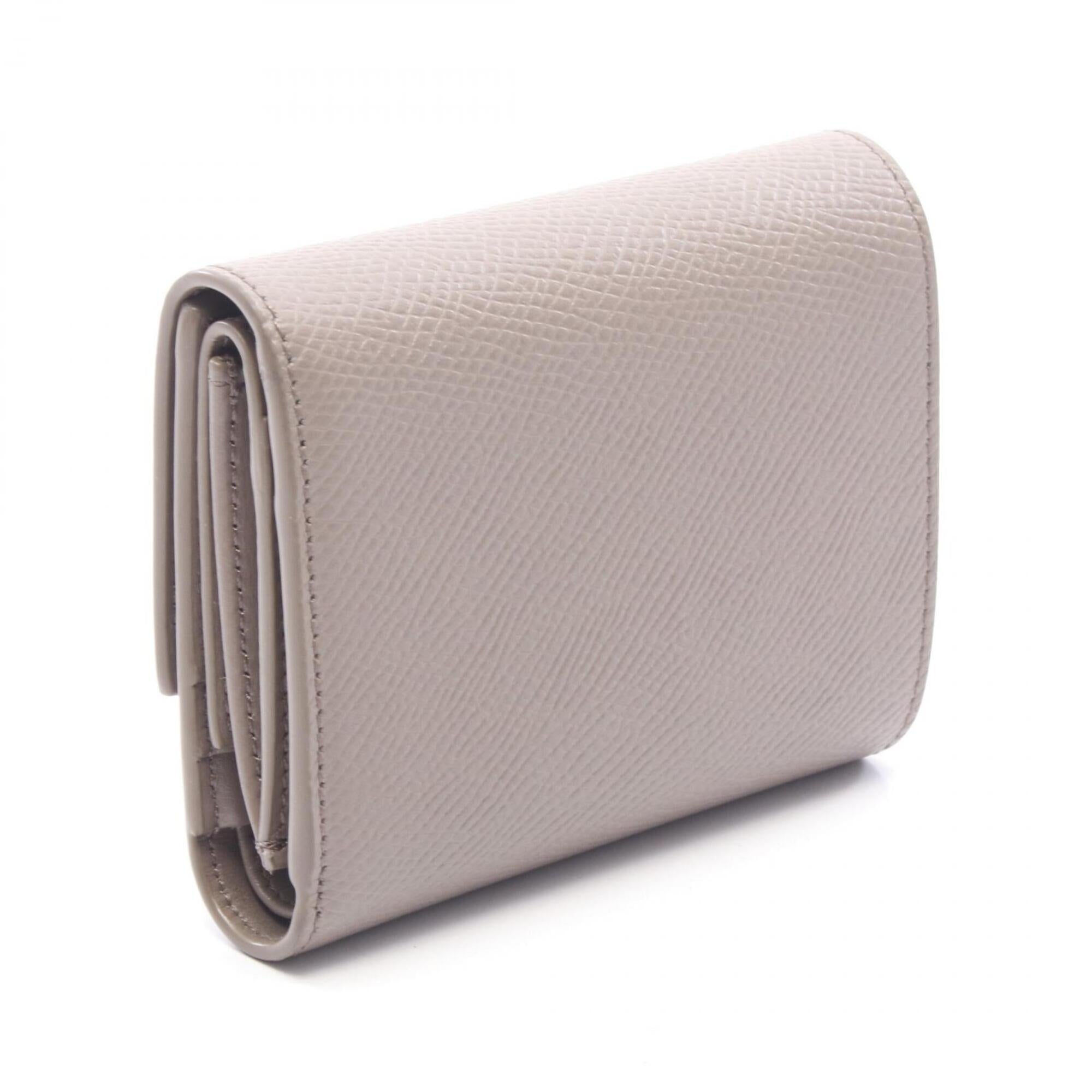 Celine Beige Leather Wallet (Tri-Fold) (Pre-Owned)