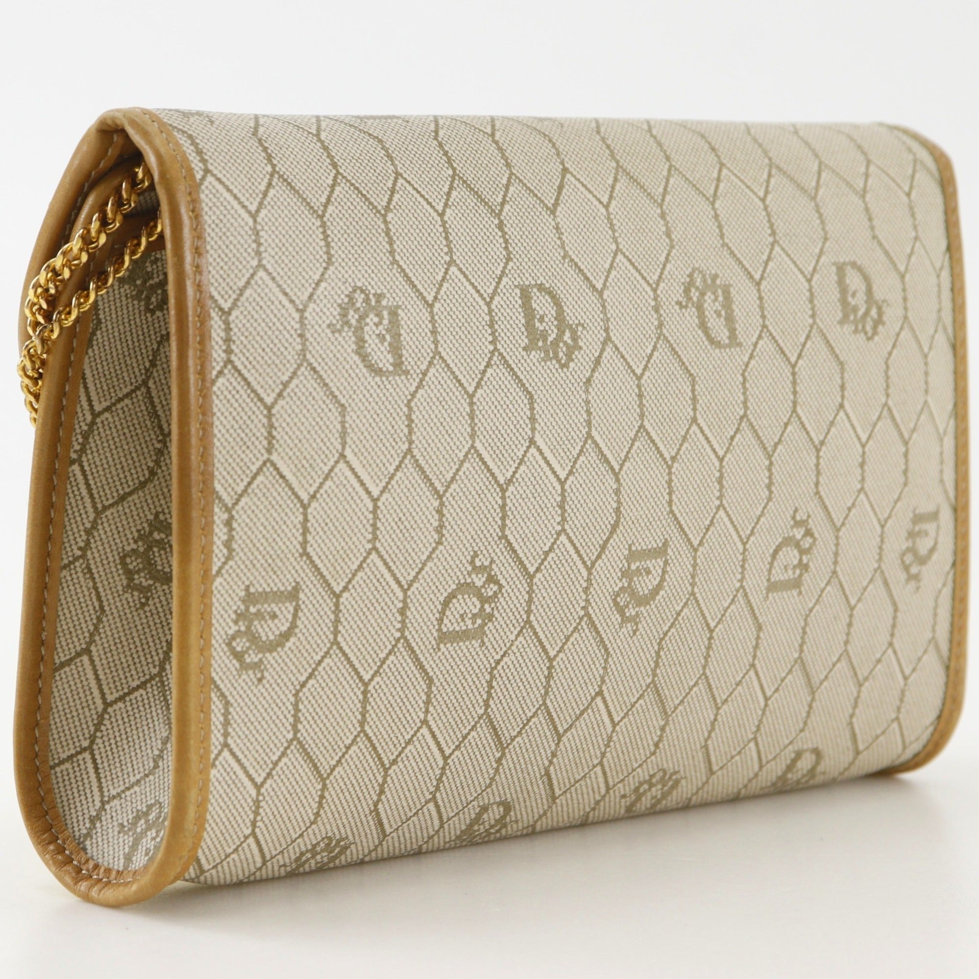 Christian Dior Beige Pvc Shoulder Bag (Pre-Owned)