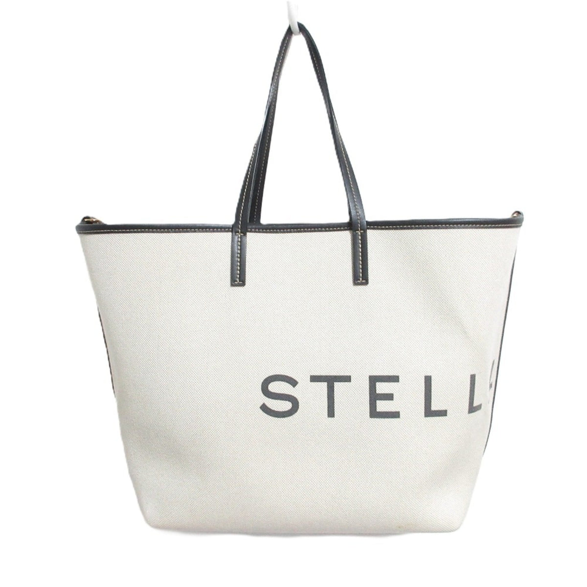 Stella Mccartney Beige Black Tote Bag (Pre-Owned)