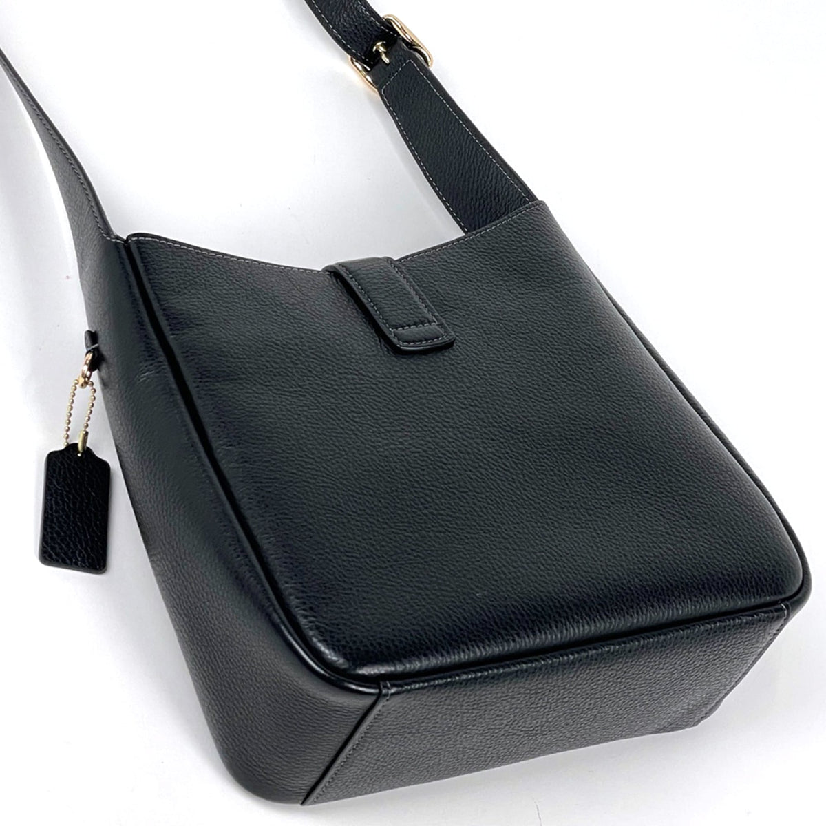Coach Black Leather Crossbody Bag Shoulder Bag (Pre-Owned)