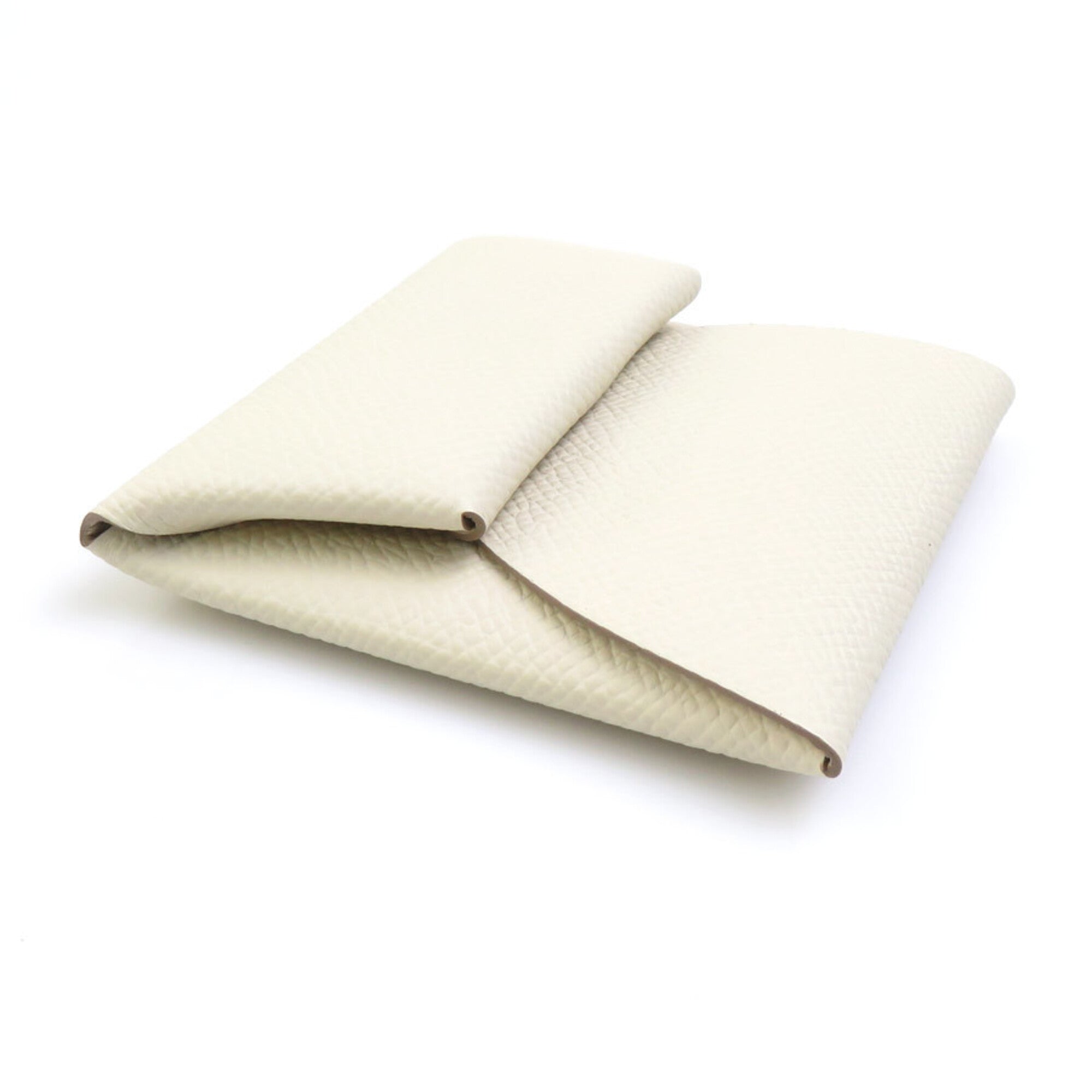Hermes White Epsom Leather Coin Purse/Coin Case (Pre-Owned)