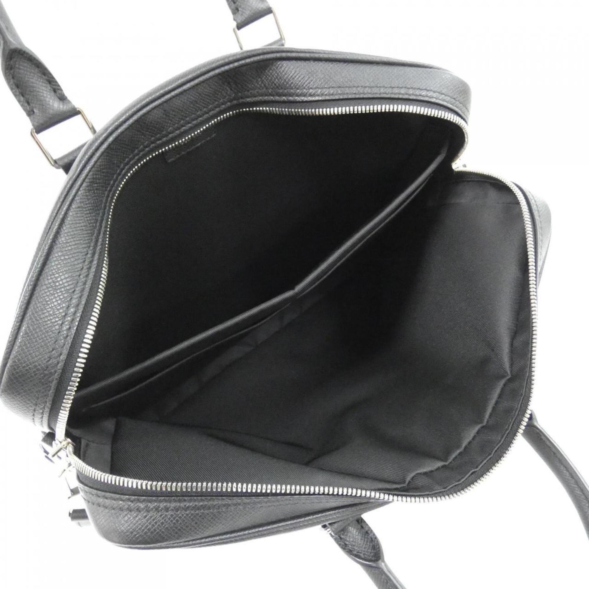 Louis Vuitton Black Leather Handbag (Pre-Owned)