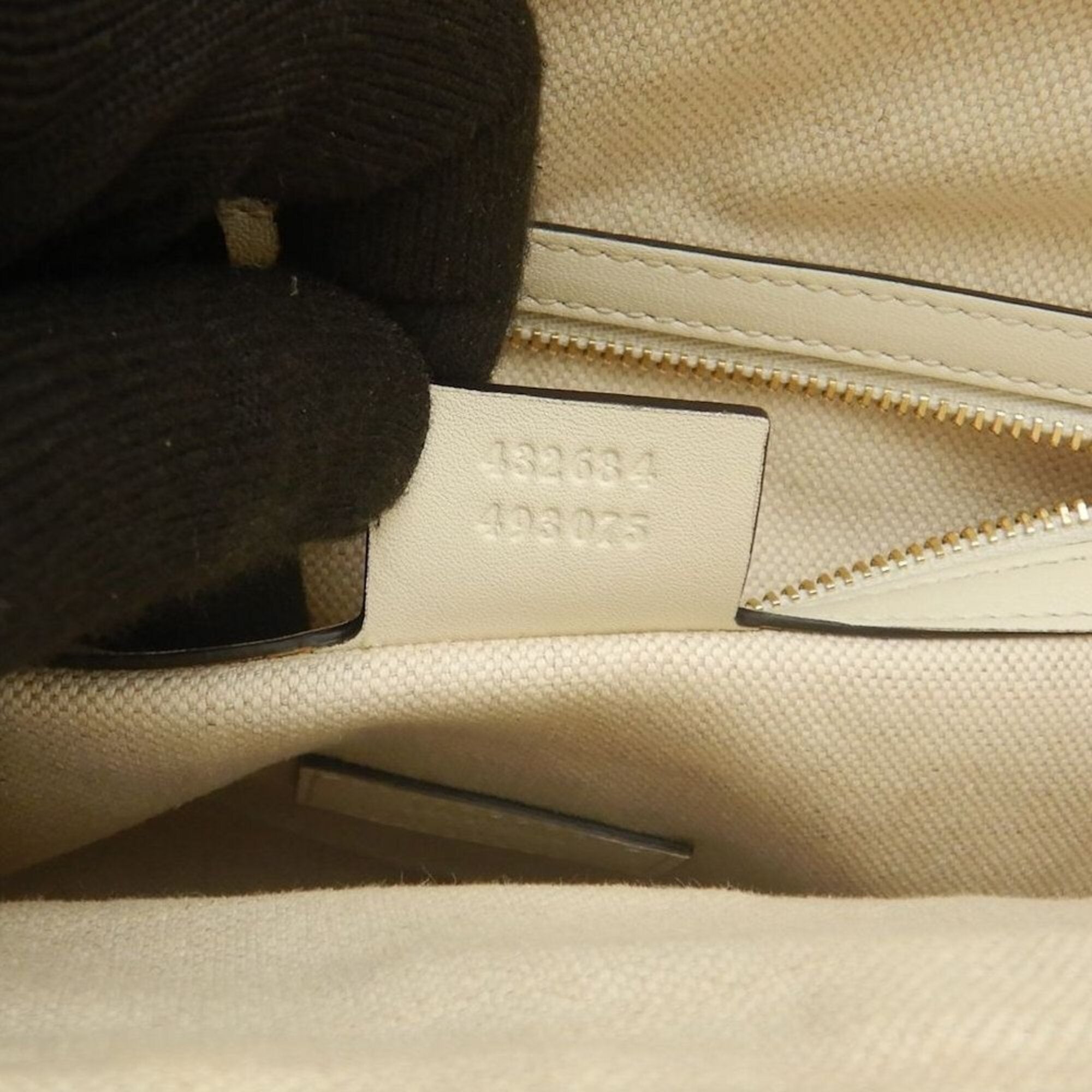 Gucci Blue Ivory Canvas Tote Bag (Pre-Owned)