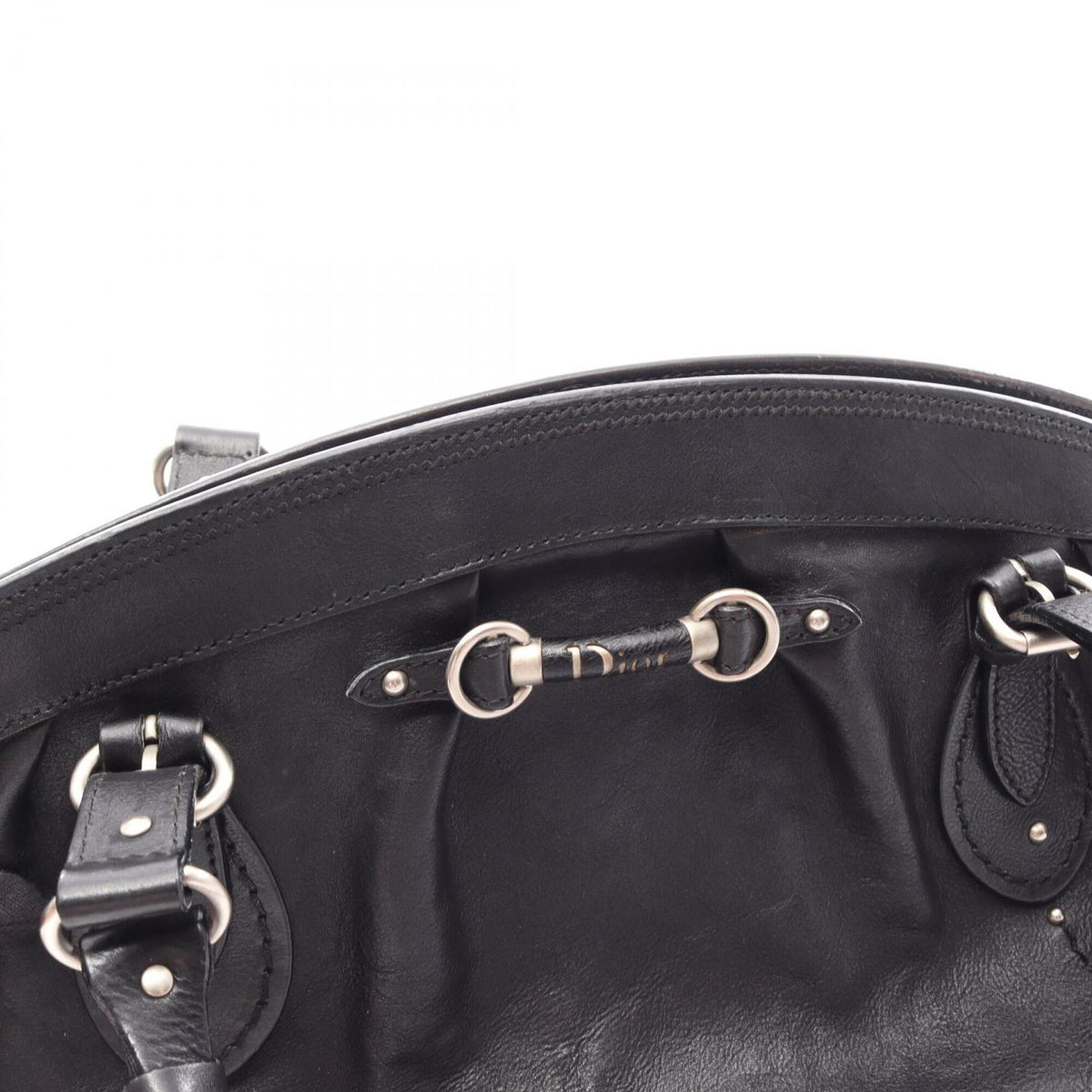 Christian Dior Black Leather Handbag (Pre-Owned)