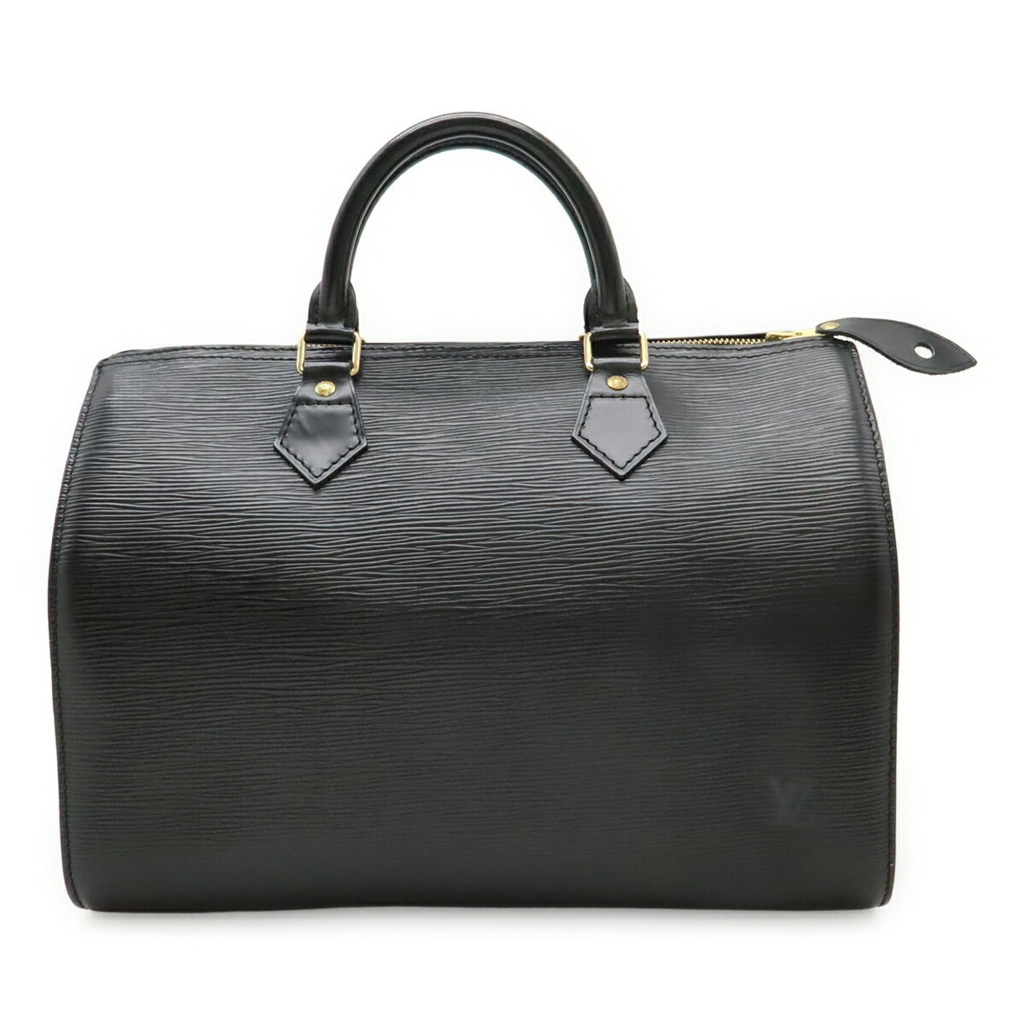Louis Vuitton Black Noir Epi Leather Boston Bag Handbag (Pre-Owned)