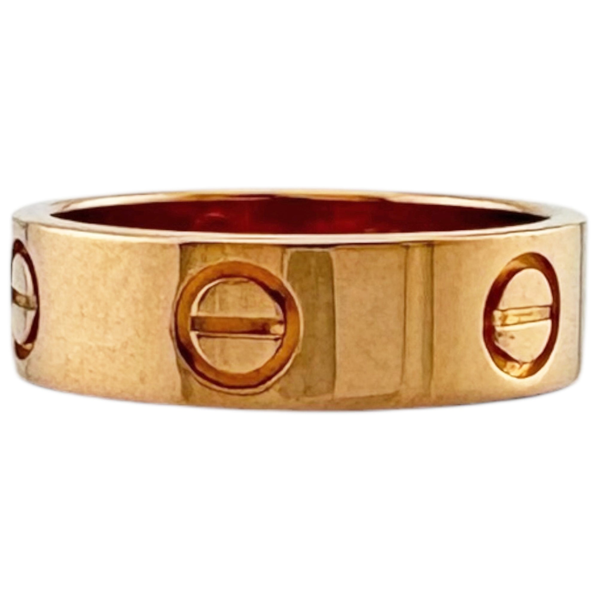 Cartier Love Pink Gold (18K) Band Ring (Pre-Owned)
