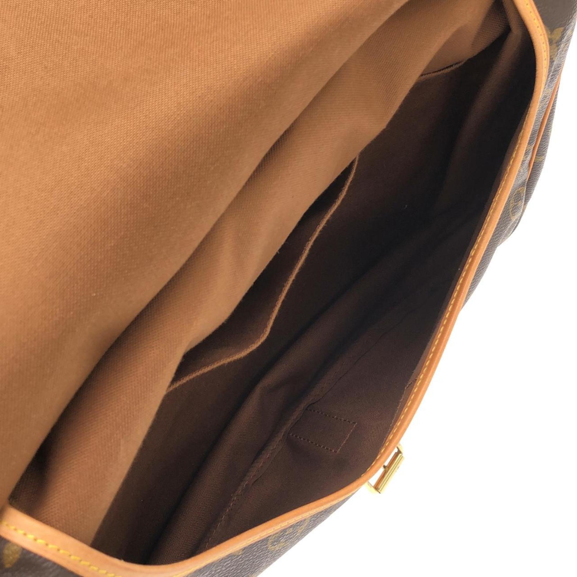 Louis Vuitton Brown Coated Canvas Shoulder Bag (Pre-Owned)