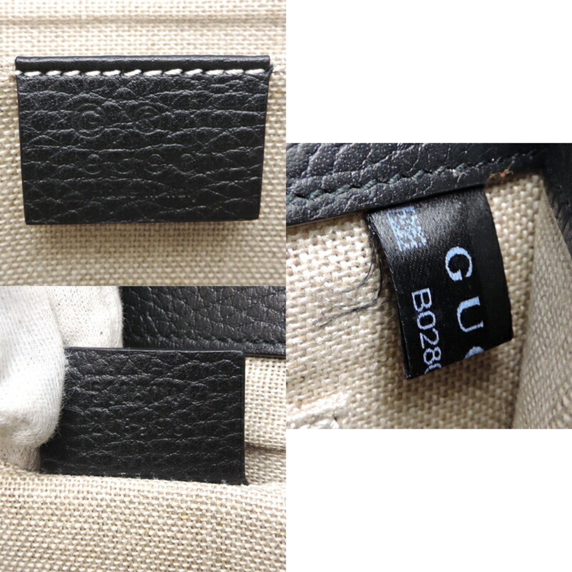 Gucci Black Leather Shoulder Bag (Pre-Owned)