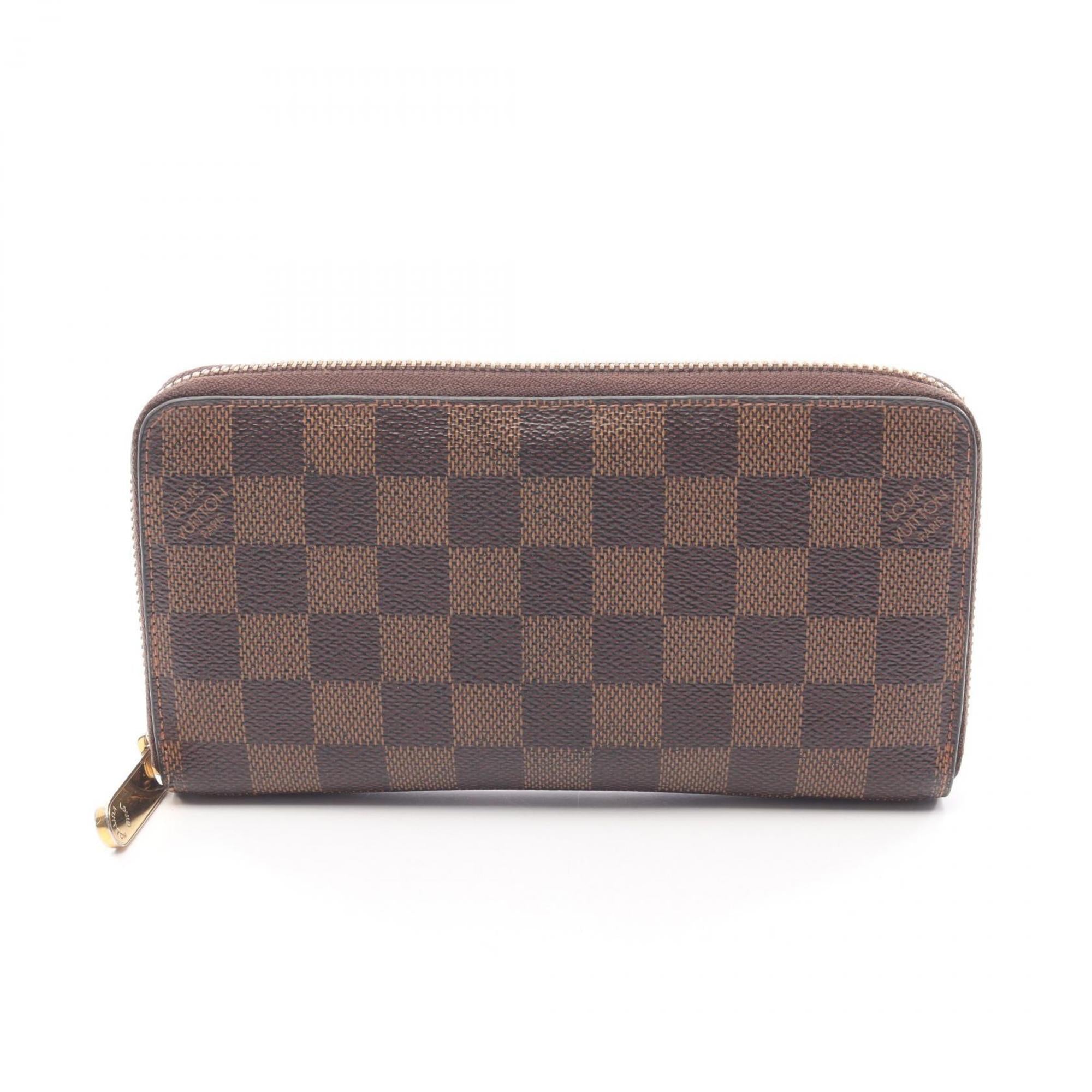 Louis Vuitton Brown Ebene Damier Canvas Pvc Long Wallet (Bi-Fold) (Pre-Owned)