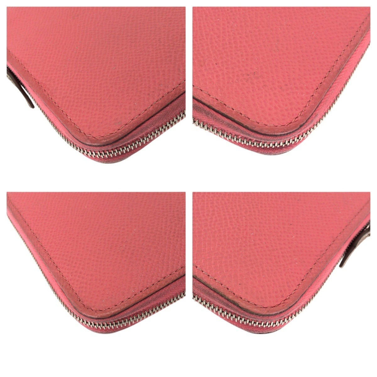 Hermes Pink Rose Azalee Epsom Leather Long Wallet (Bi-Fold) (Pre-Owned)