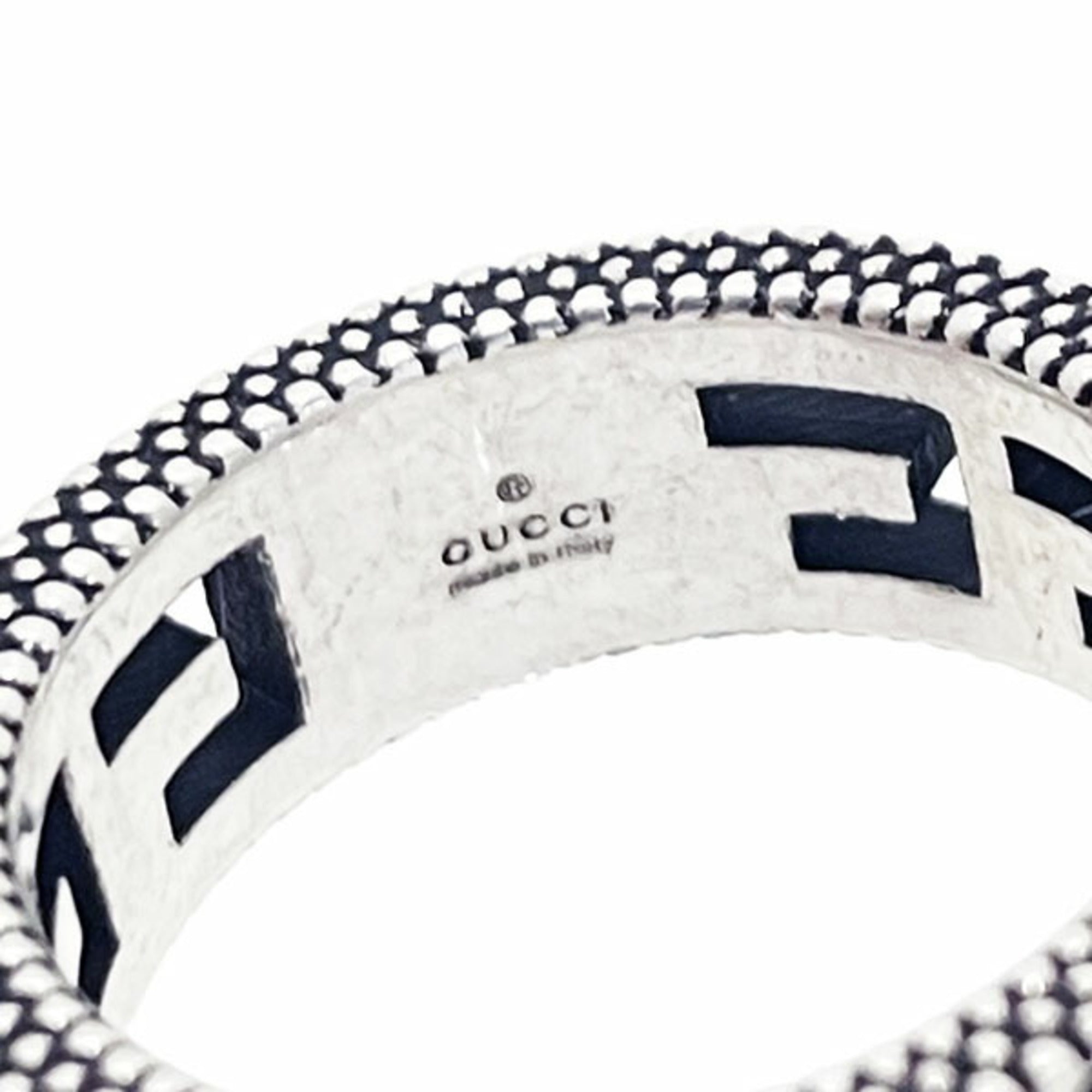 Gucci Silver Sterling Silver 925 Band Ring (Pre-Owned)
