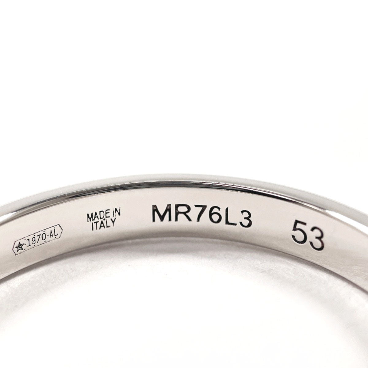 Bvlgari Silver Platinum 950 Wedding Ring (Pre-Owned)
