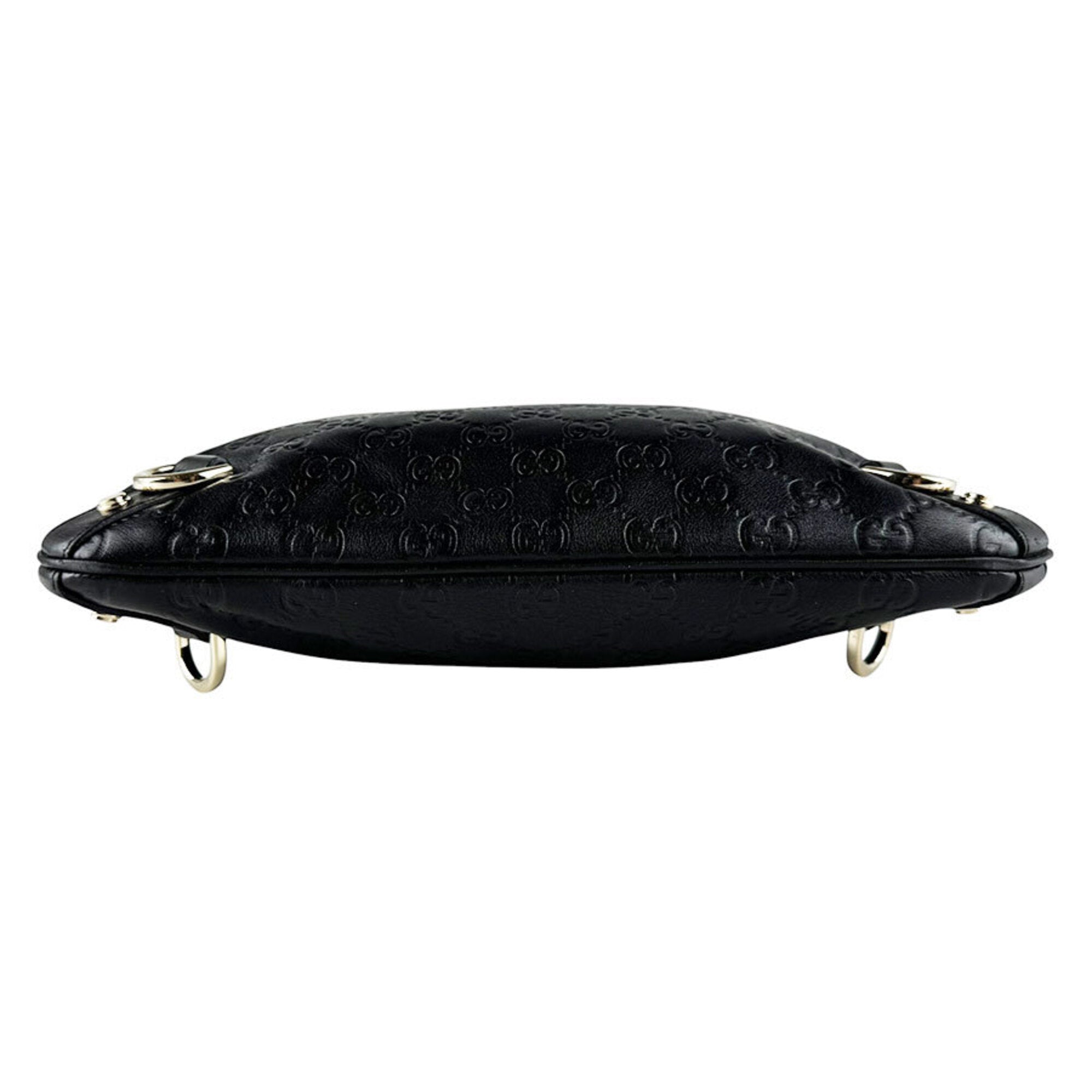 Gucci Black Leather Shoulder Bag (Pre-Owned)