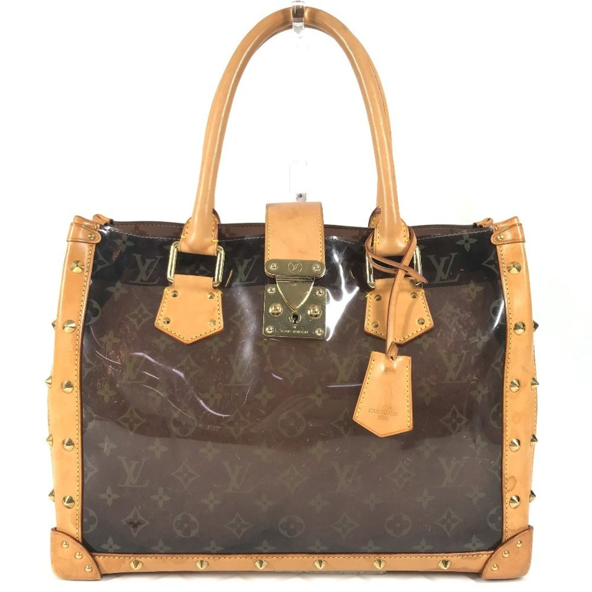 Louis Vuitton Brown Monogram Vinyl Leather Beach Bag Shoulder Bag Tote Bag (Pre-Owned)