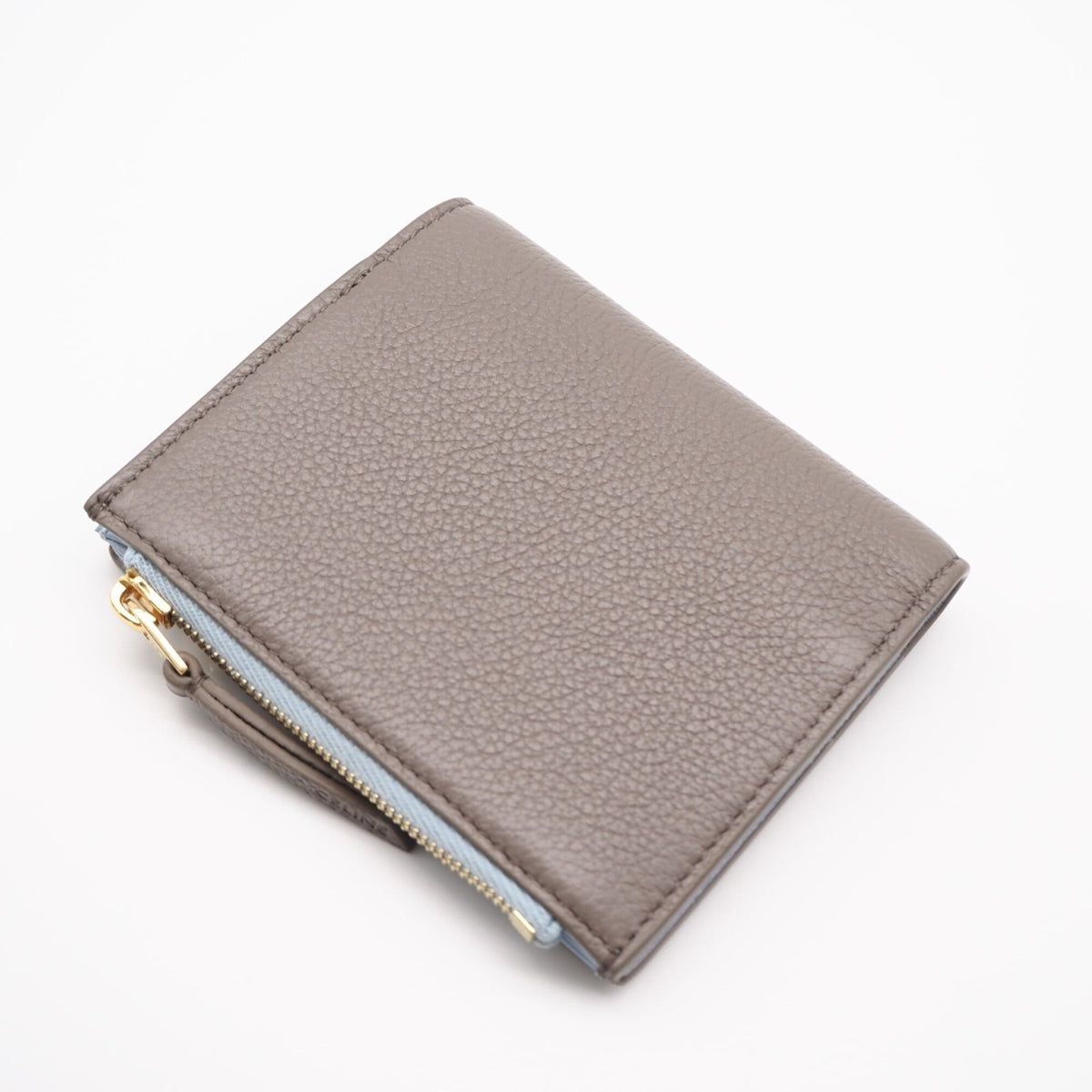 Celine Blue Grayish Leather Wallet (Bi-Fold) (Pre-Owned)