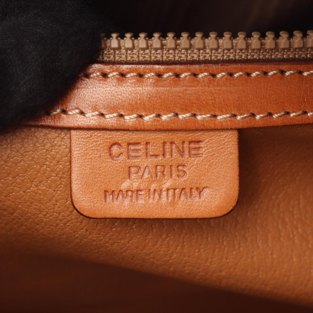 Celine Brown Coated Canvas Leather Handbag (Pre-Owned)