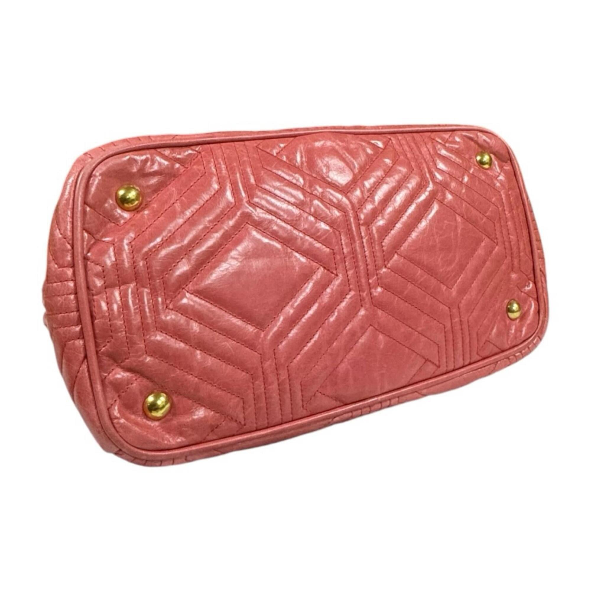Miu Miu Pink Leather Shoulder Bag (Pre-Owned)