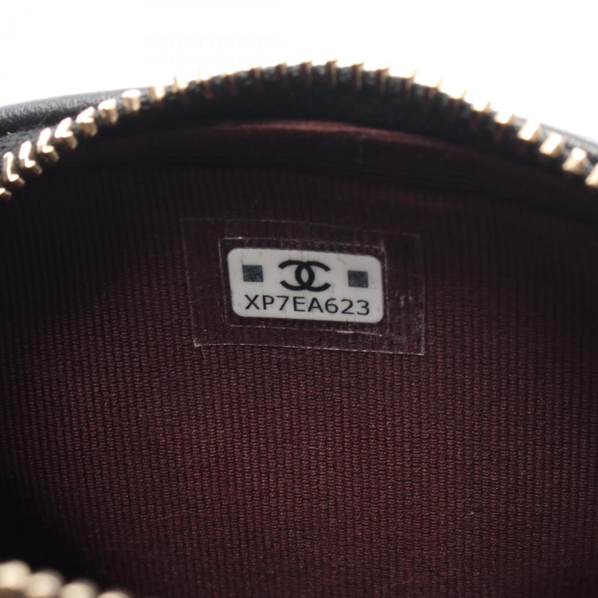 Chanel Black Leather Backpack Handbag (Pre-Owned)