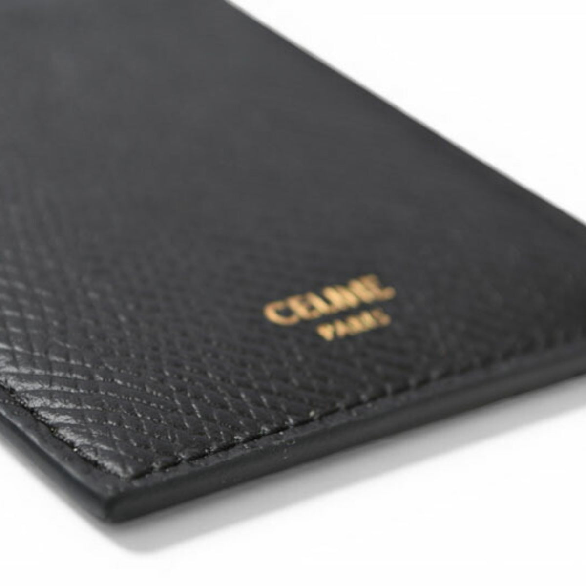 Celine Black Leather Card Wallet (Pre-Owned)
