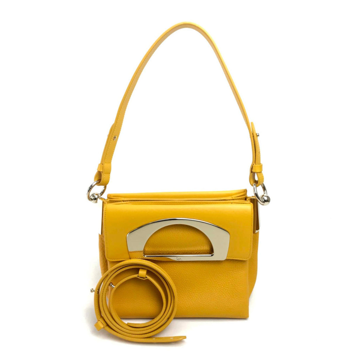 Christian Louboutin Yellow Leather Handbag Shoulder Bag (Pre-Owned)