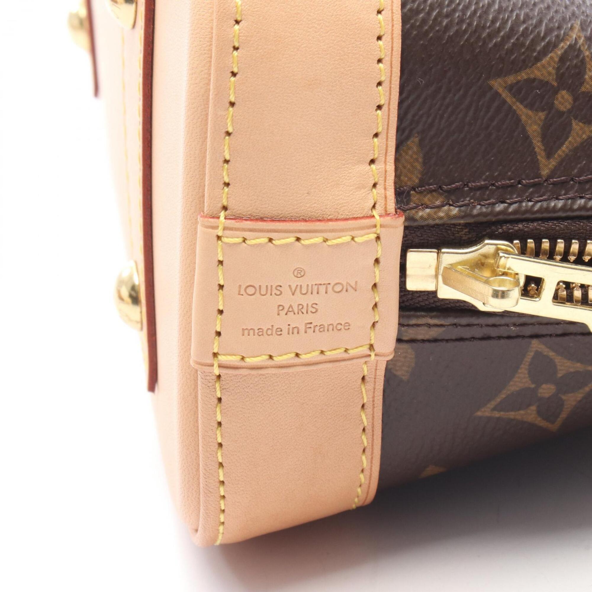 Louis Vuitton Brown Coated Canvas Leather Handbag (Pre-Owned)